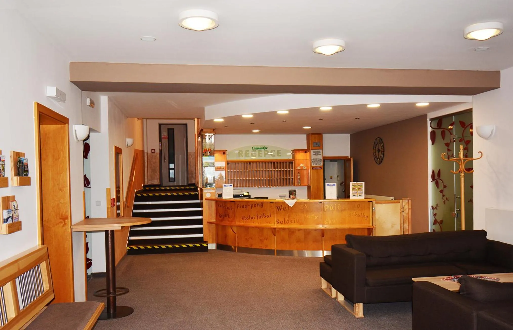 Lobby or reception in Hotel Churáňov