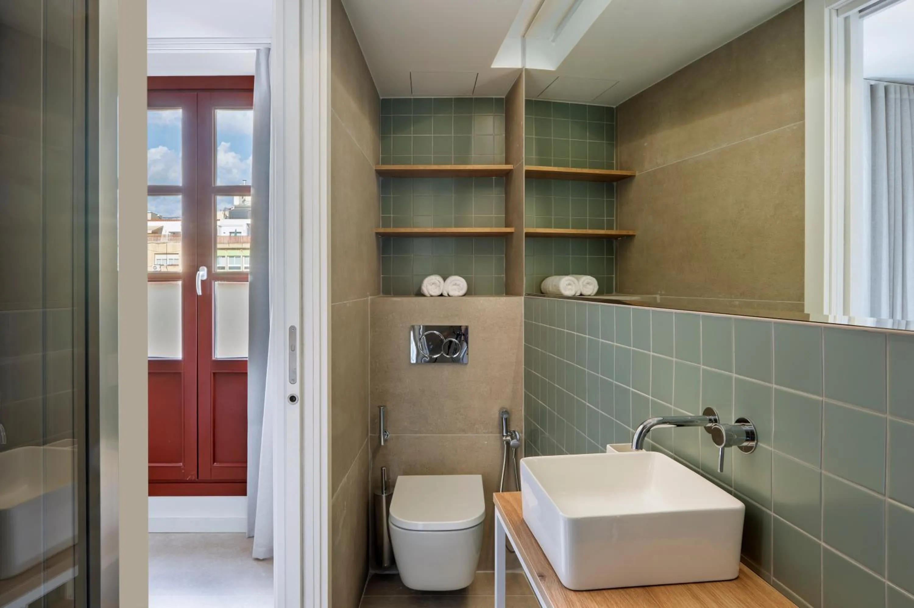 Bathroom in Aspasios Garden Apartments