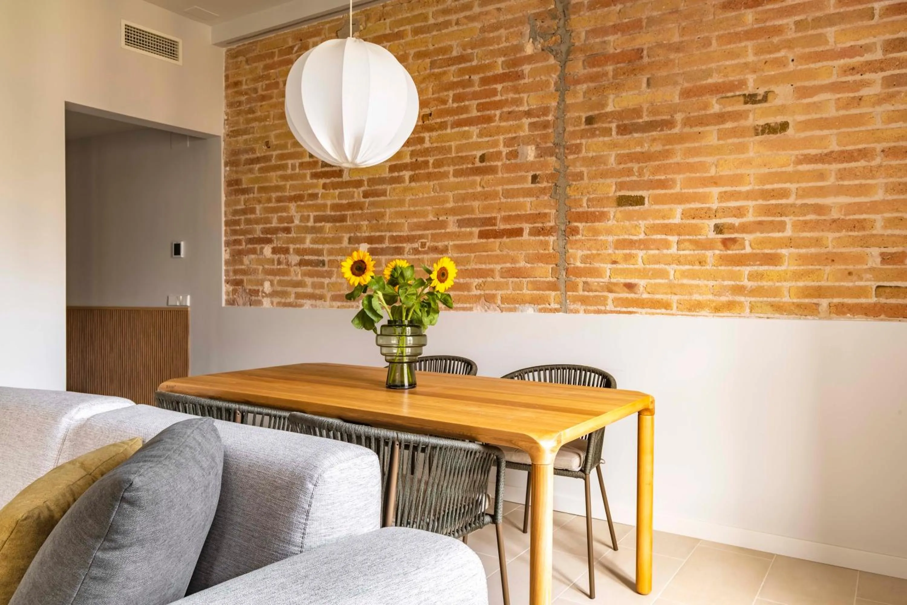 Living room in Aspasios Garden Apartments