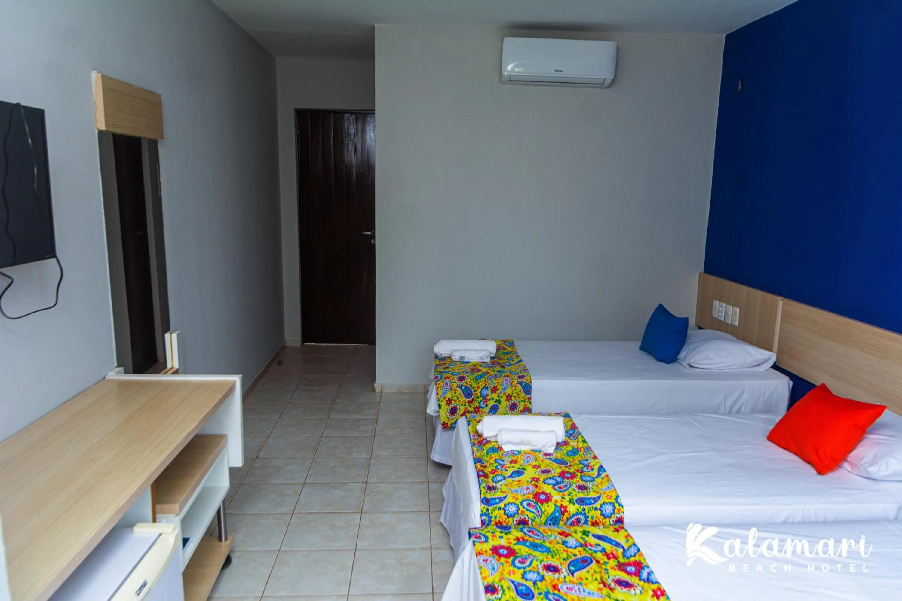 Bed in Kalamari Beach Hotel