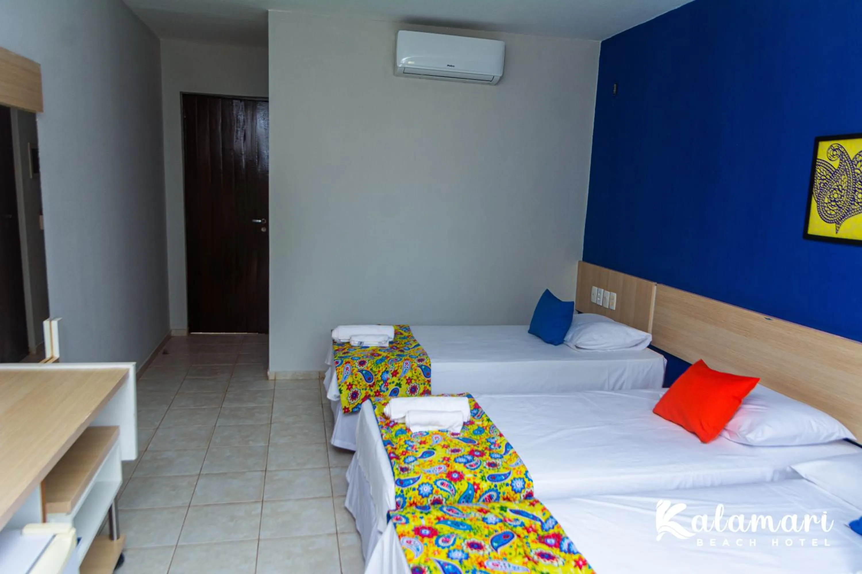 Bed in Kalamari Beach Hotel