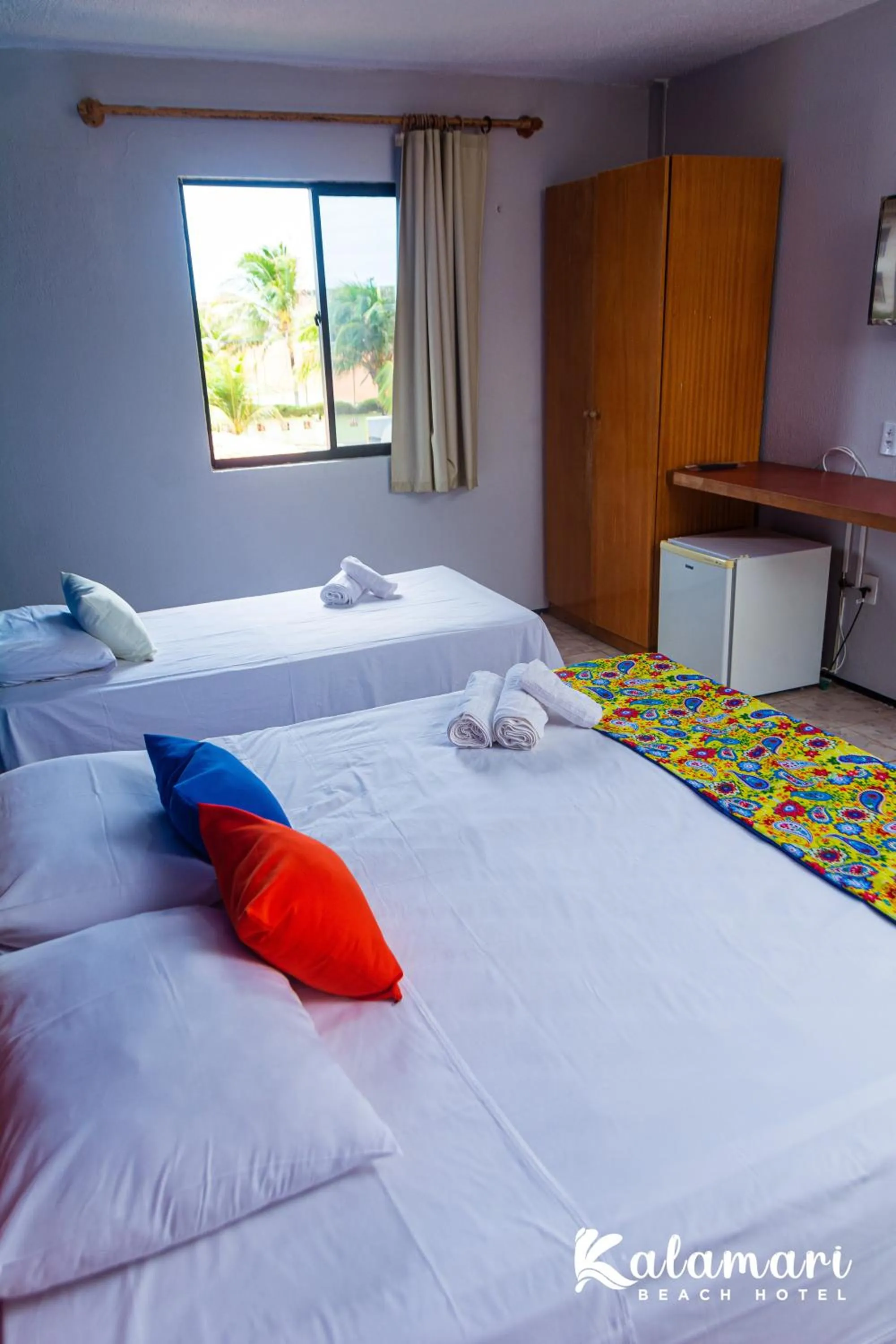 Bed in Kalamari Beach Hotel