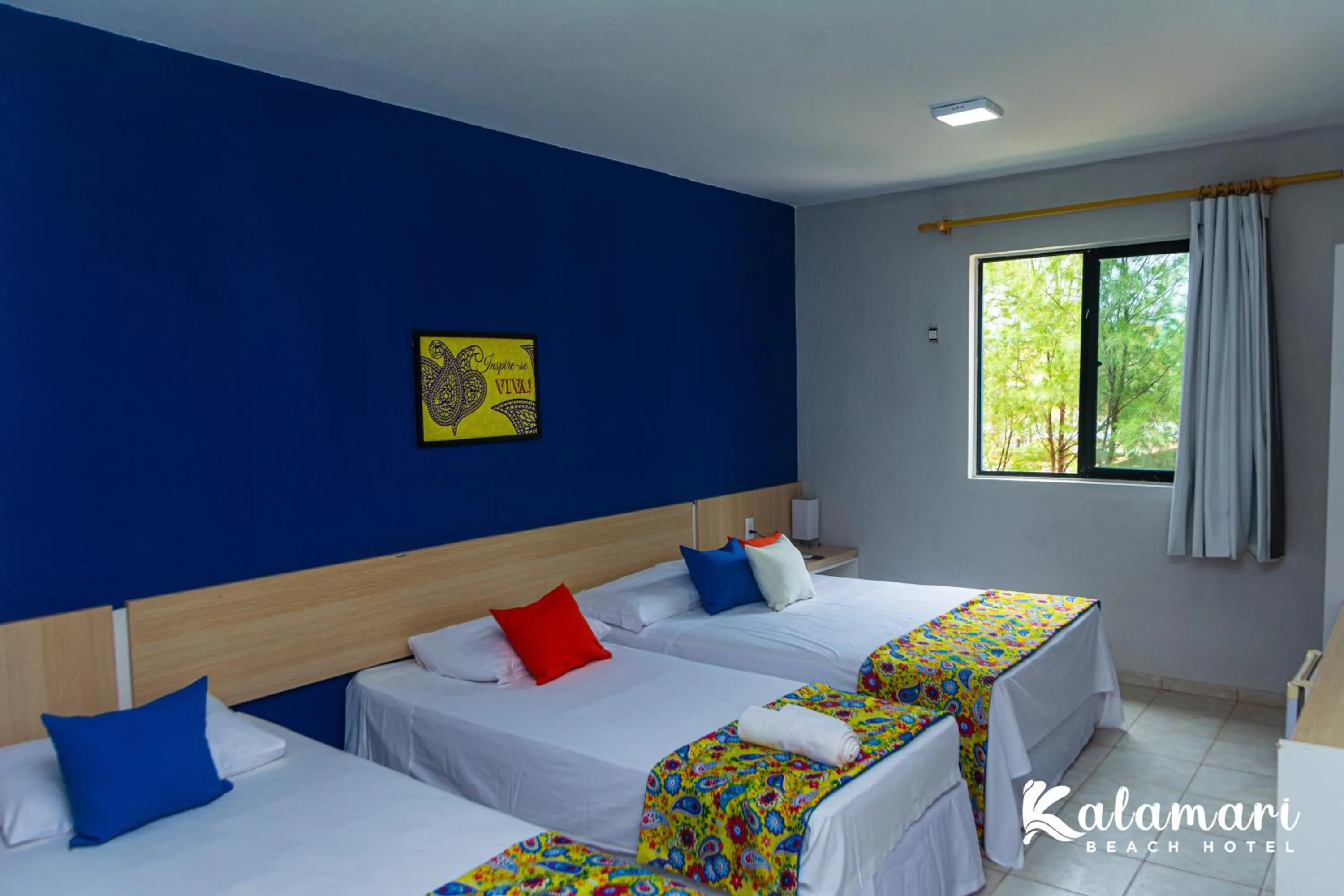 Bed in Kalamari Beach Hotel