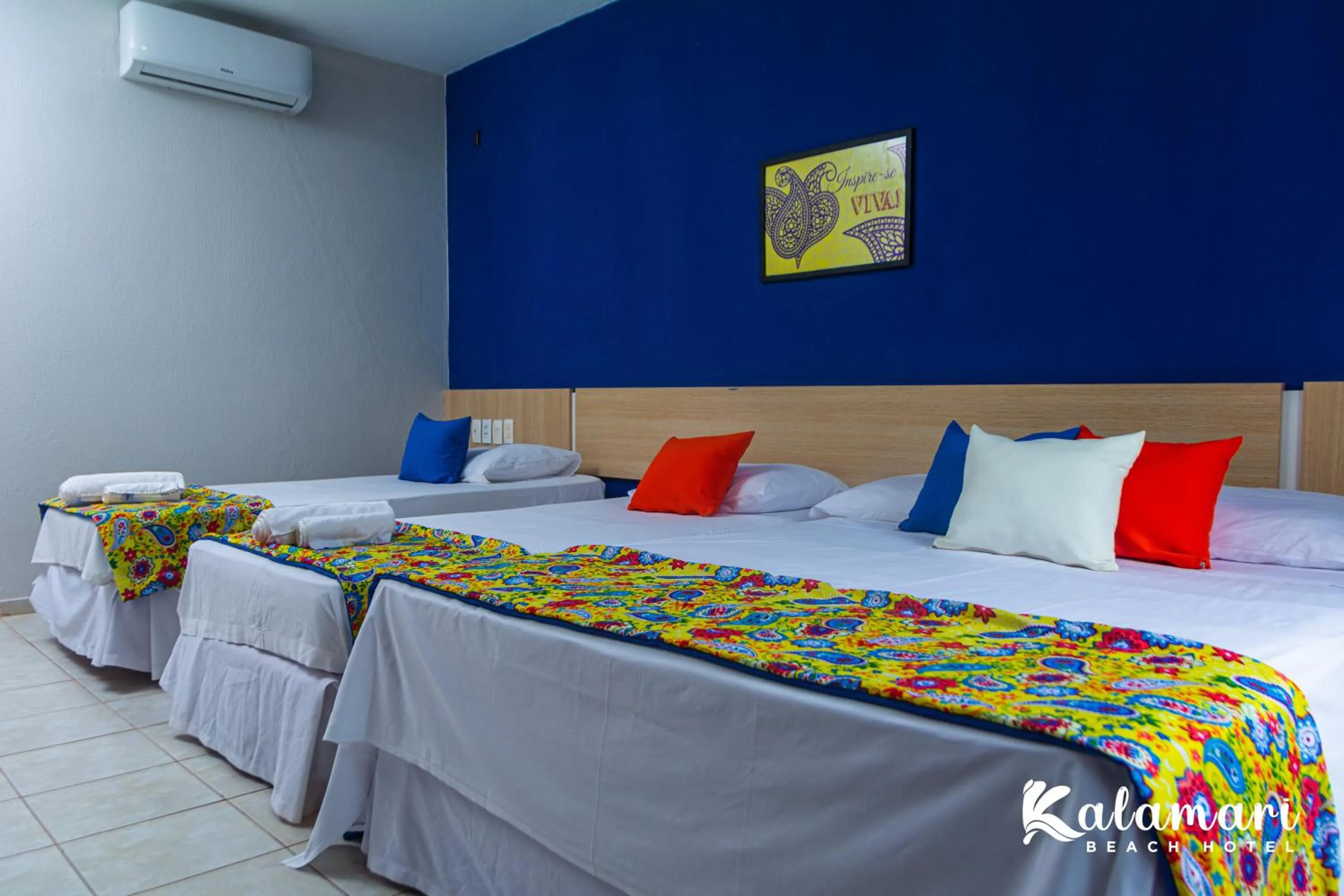 Bed in Kalamari Beach Hotel