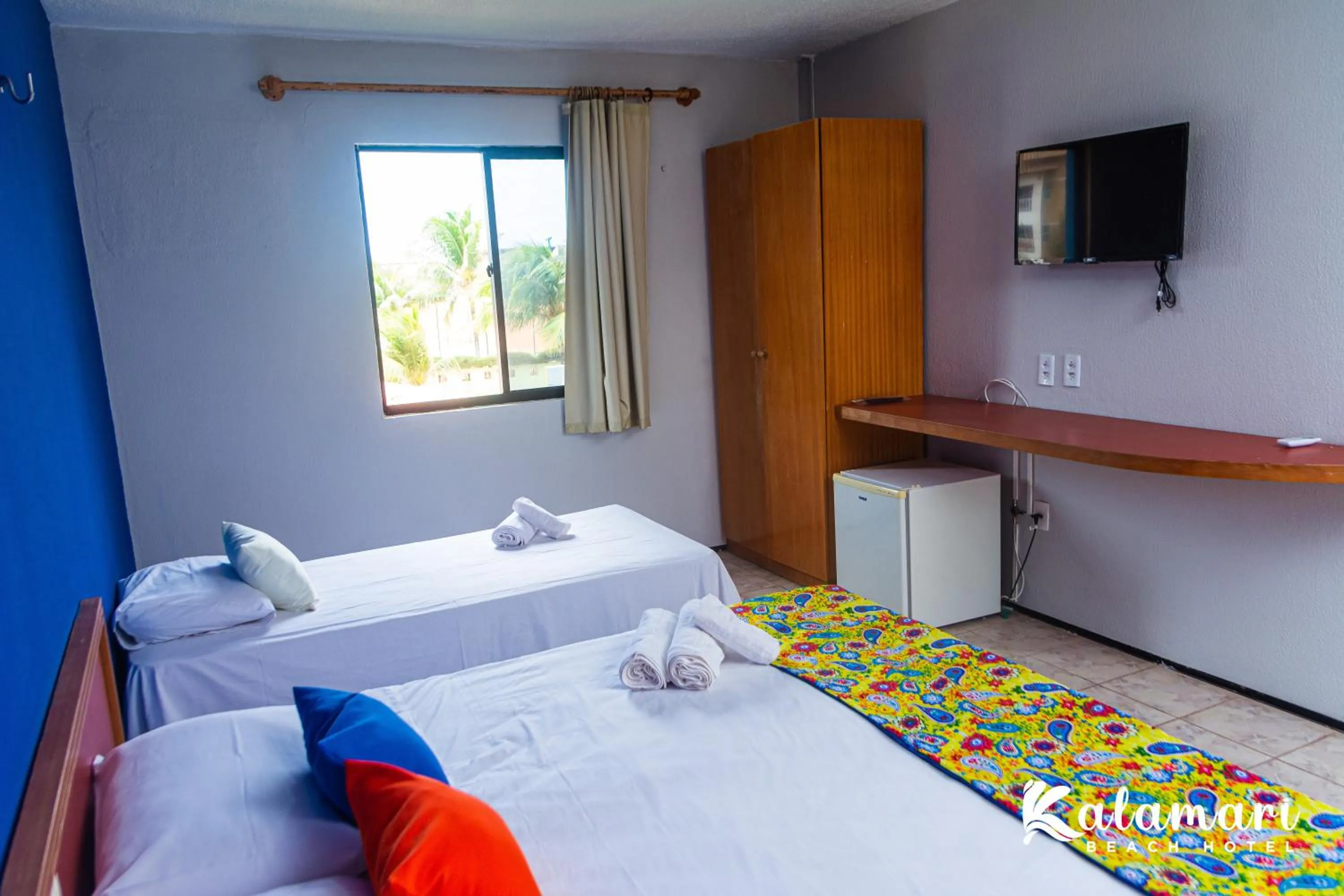 Bed in Kalamari Beach Hotel