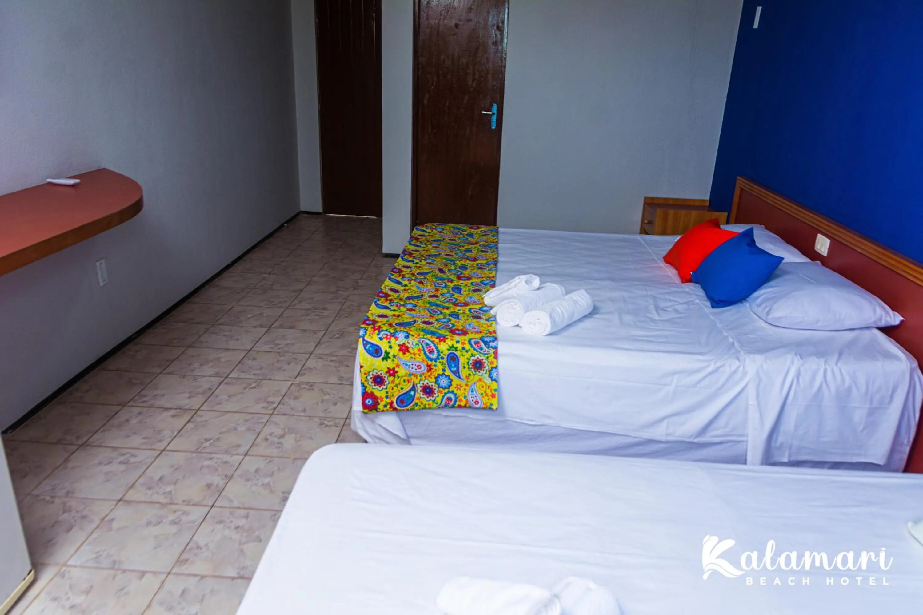 Bed in Kalamari Beach Hotel