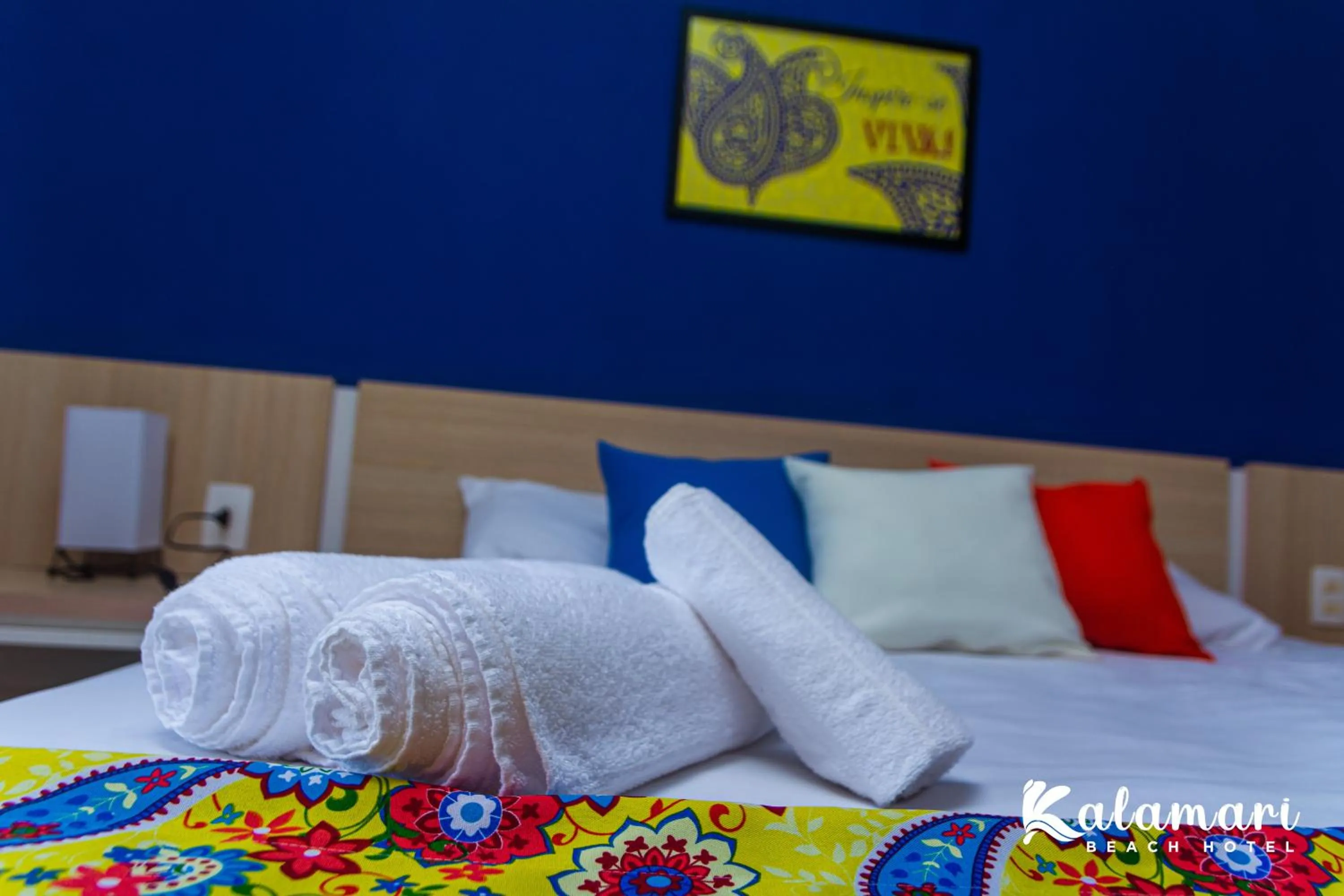 Bed in Kalamari Beach Hotel