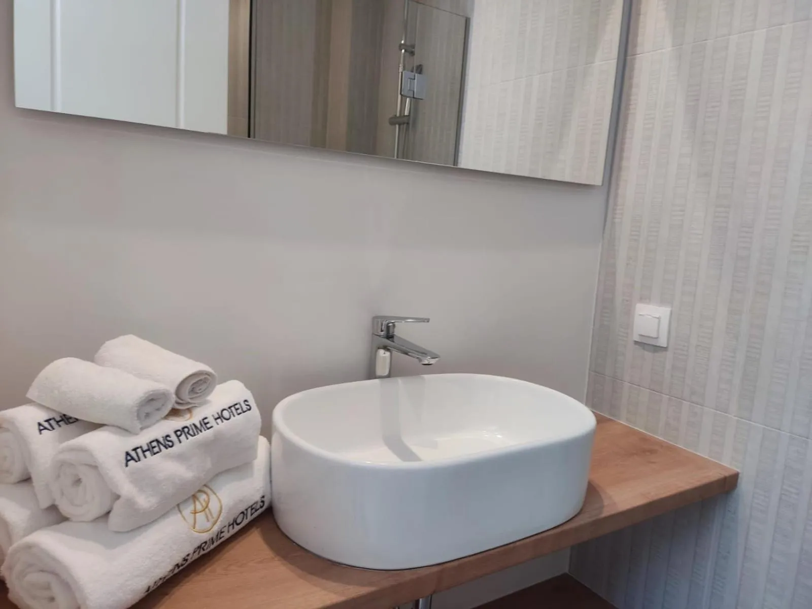 Bathroom in Trendy Hotel by Athens Prime Hotels