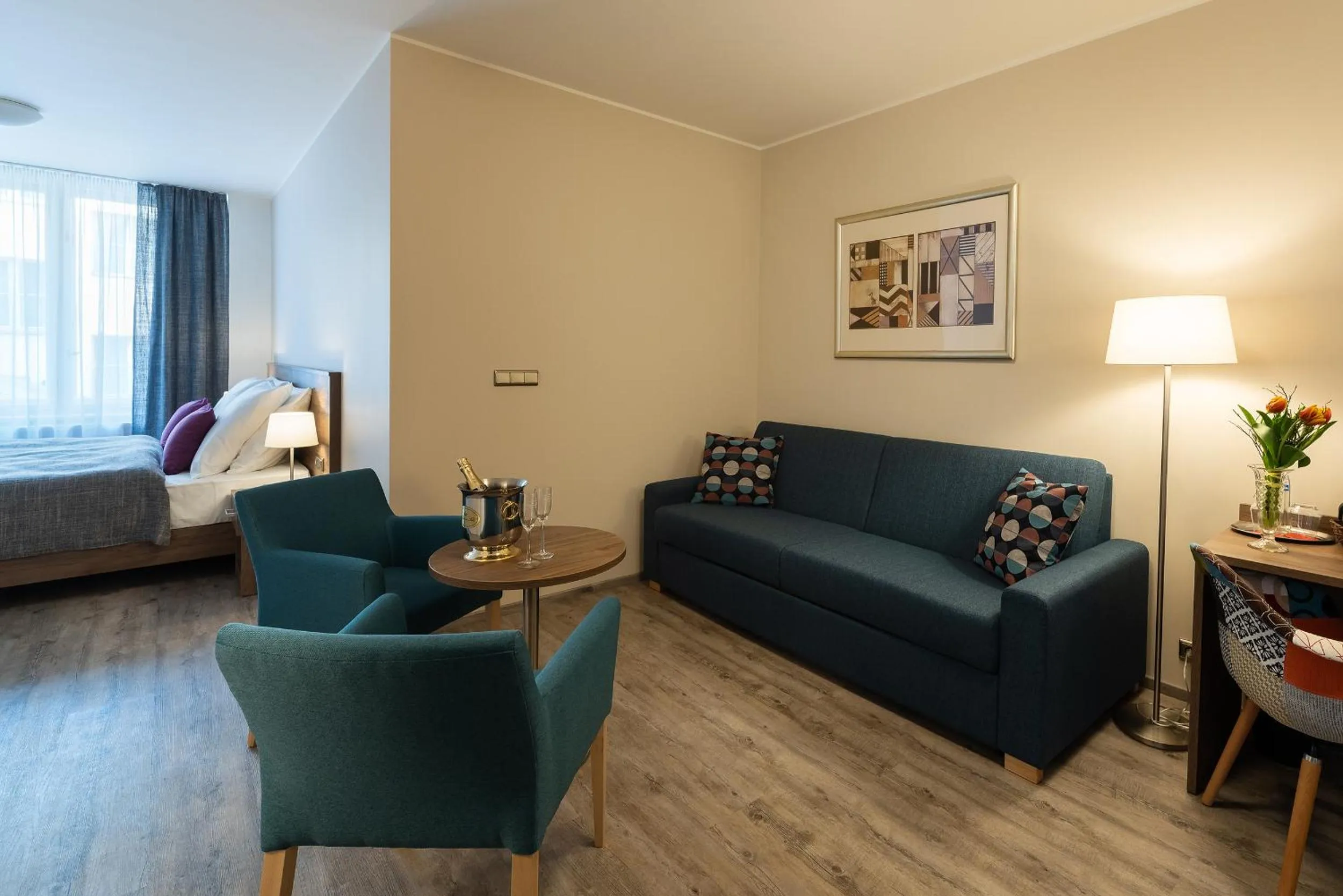 Seating area in Hotel Melantrich Old Town