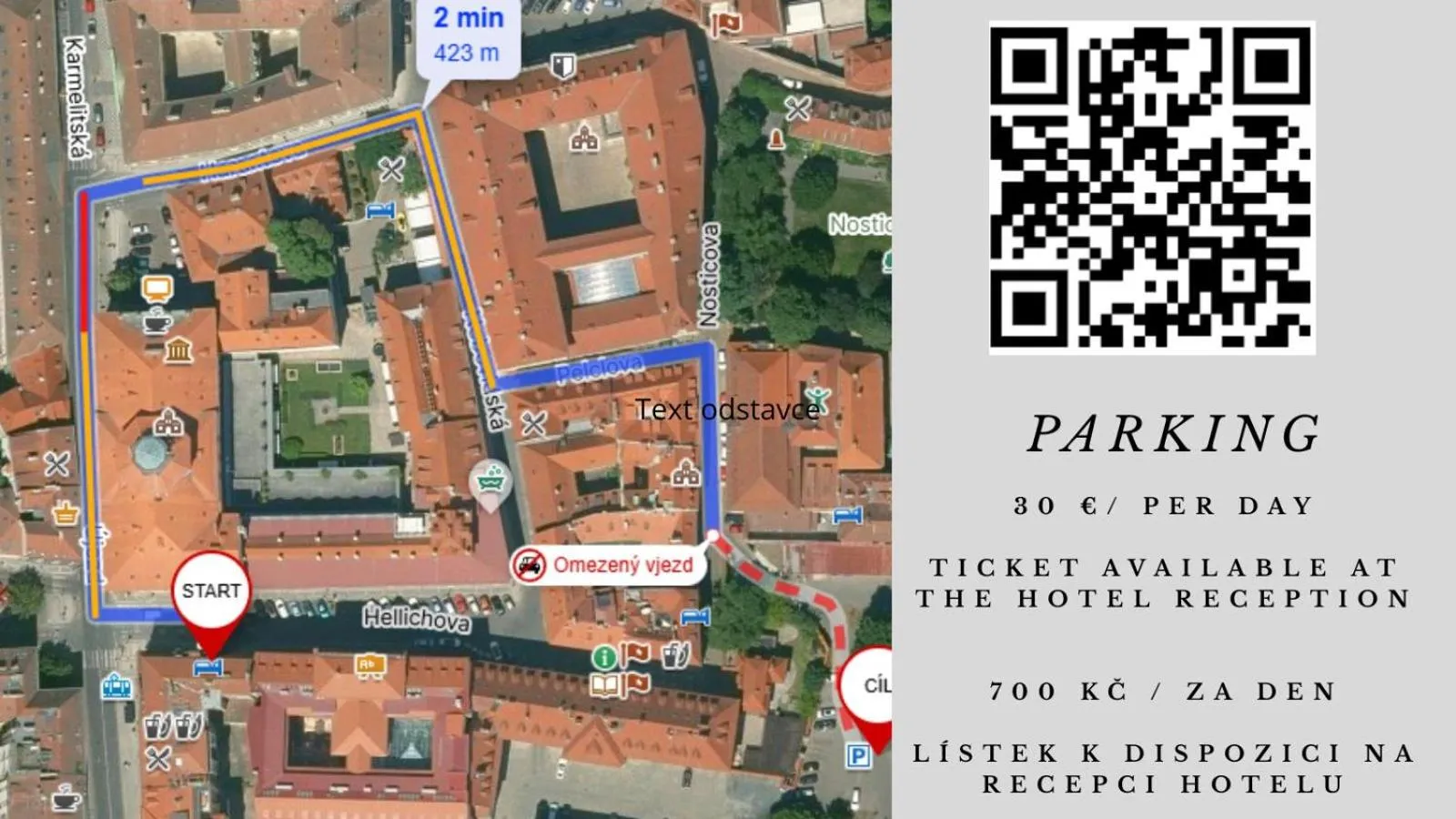 Parking in Hotel William