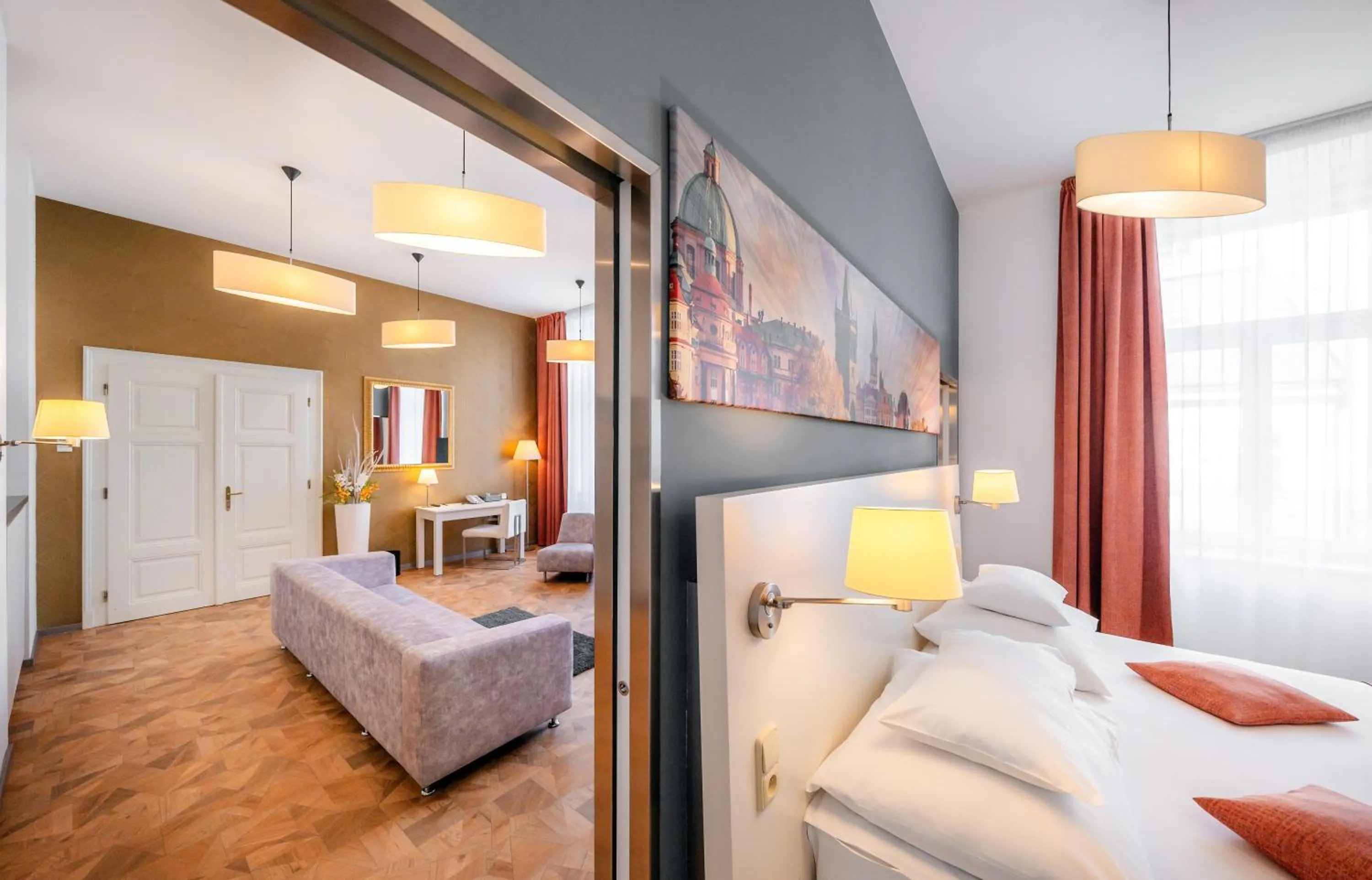 Bedroom, Bed in Grandium Hotel Prague