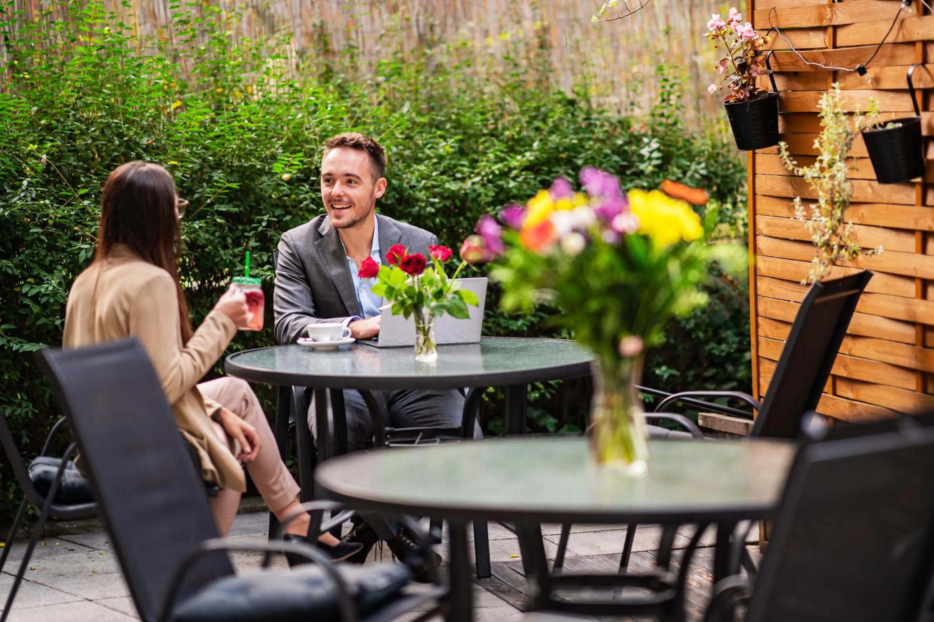 Patio in Hotel U Divadla - Czech Leading Hotels