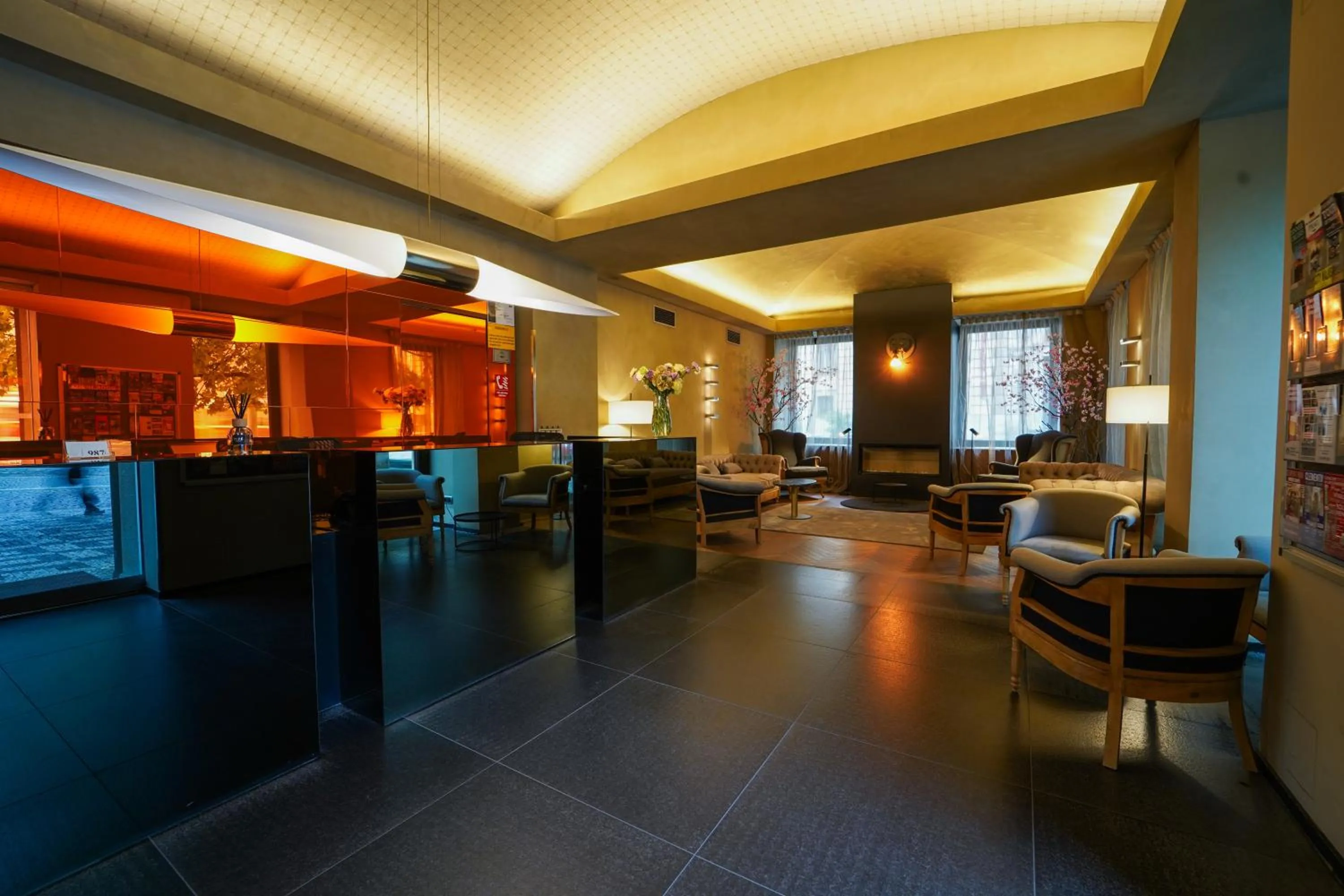 Lobby or reception in 987 Design Prague Hotel