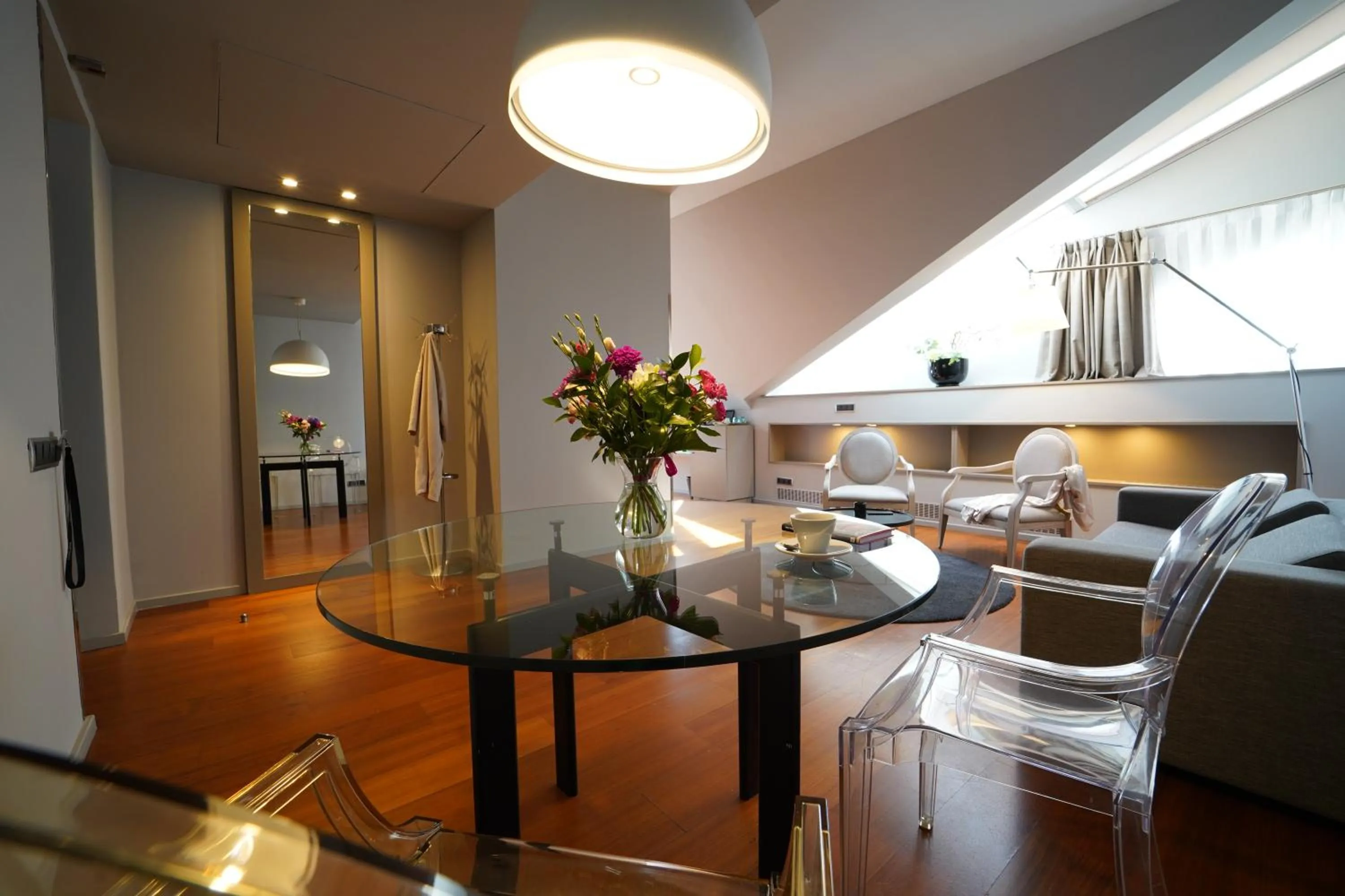 Living room in 987 Design Prague Hotel