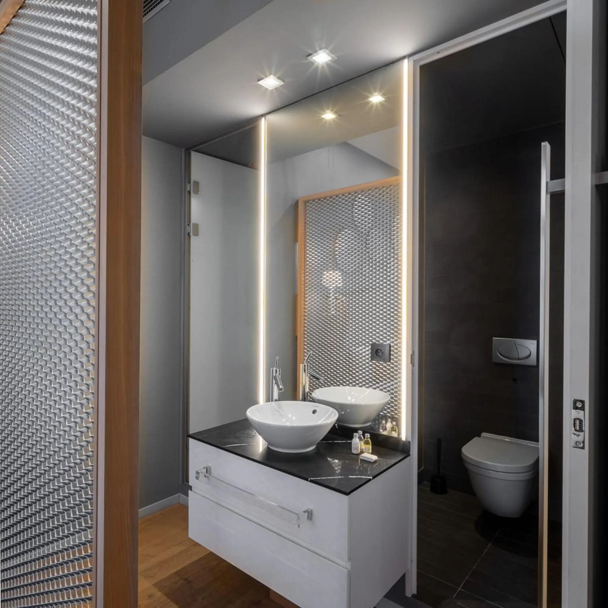 Toilet in 987 Design Prague Hotel