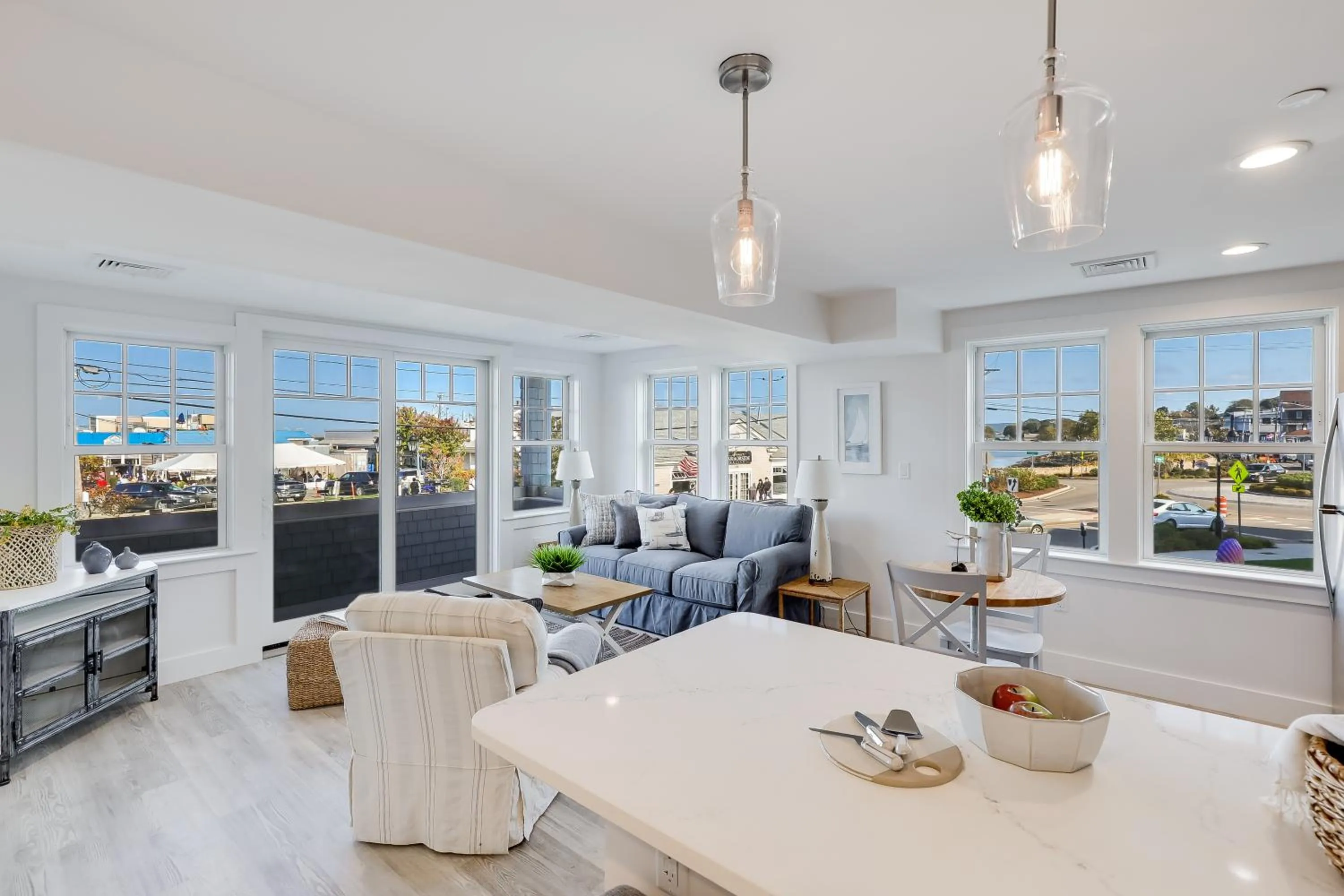 Living room in Thomas Sea Suites at Harbourtown