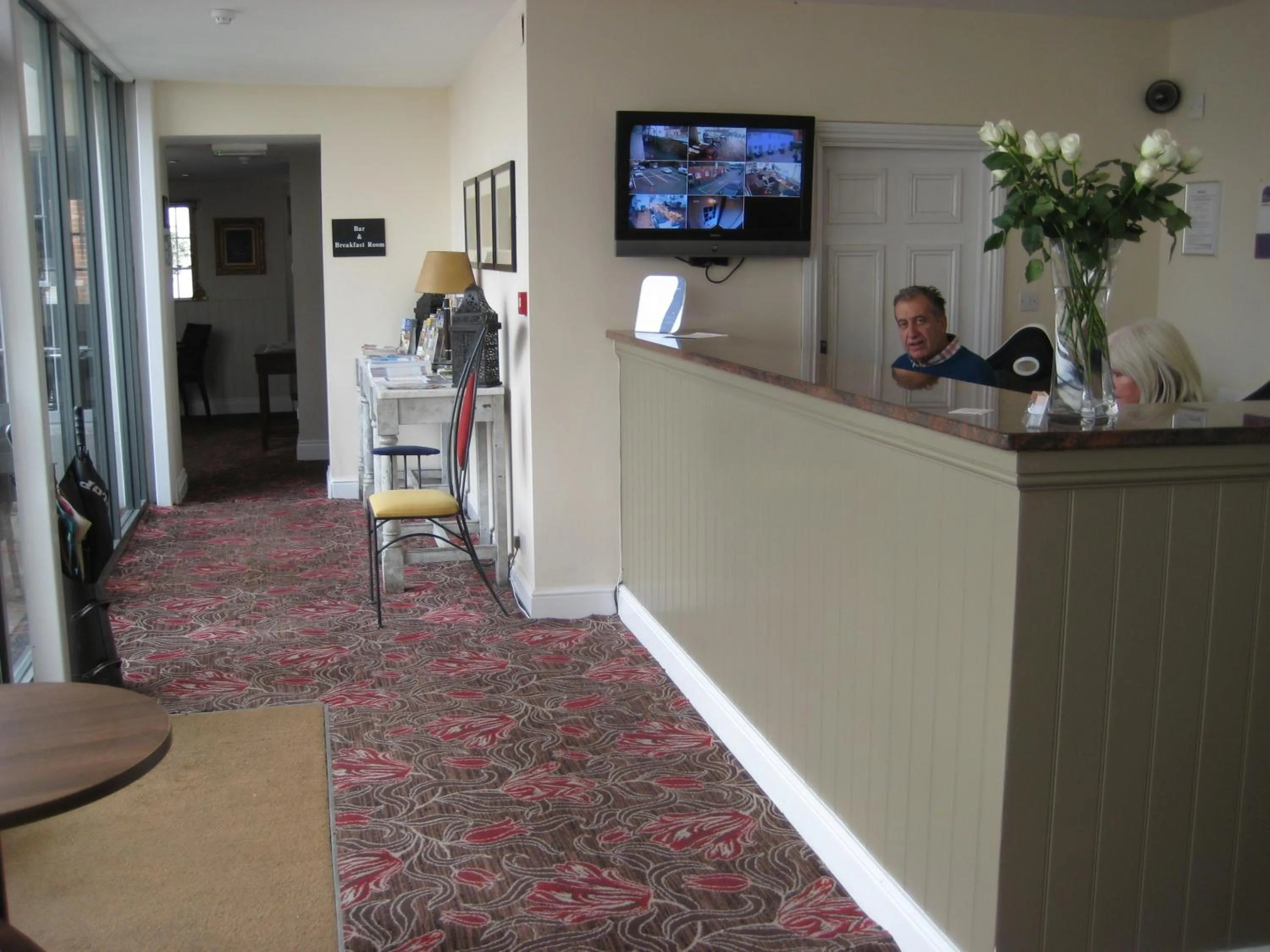 Staff in The Star and Garter Hotel
