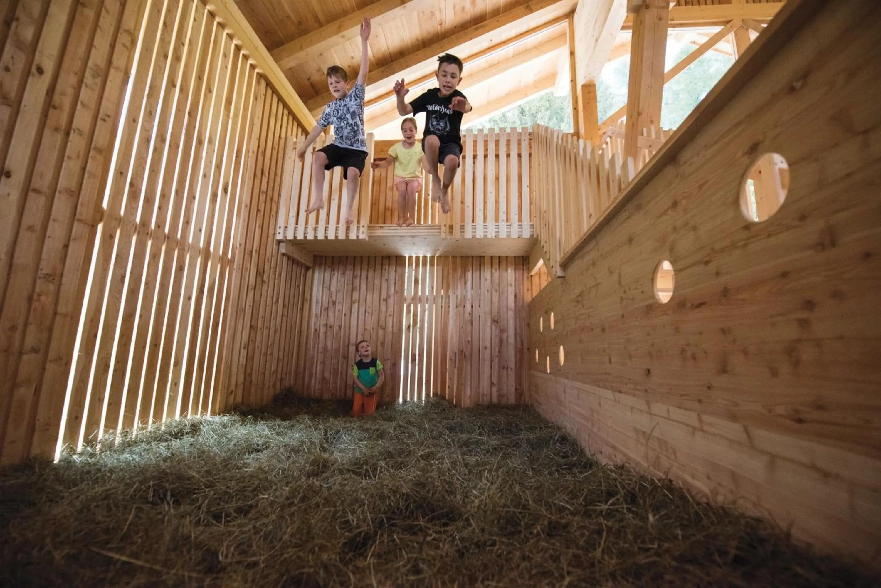 Children play ground in Familienhotel Huber