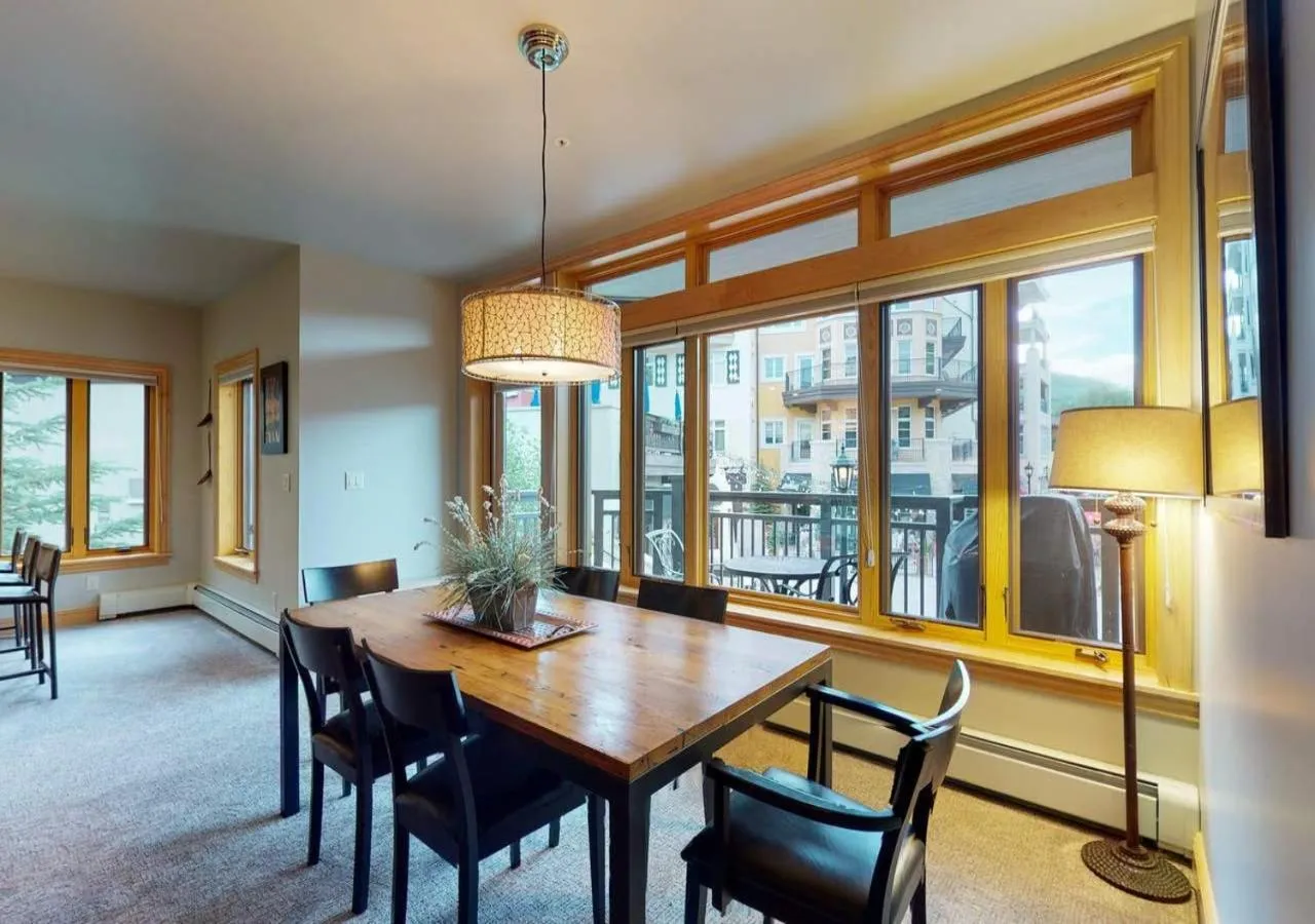 Dining area in Lion Square Lodge Condos by TO