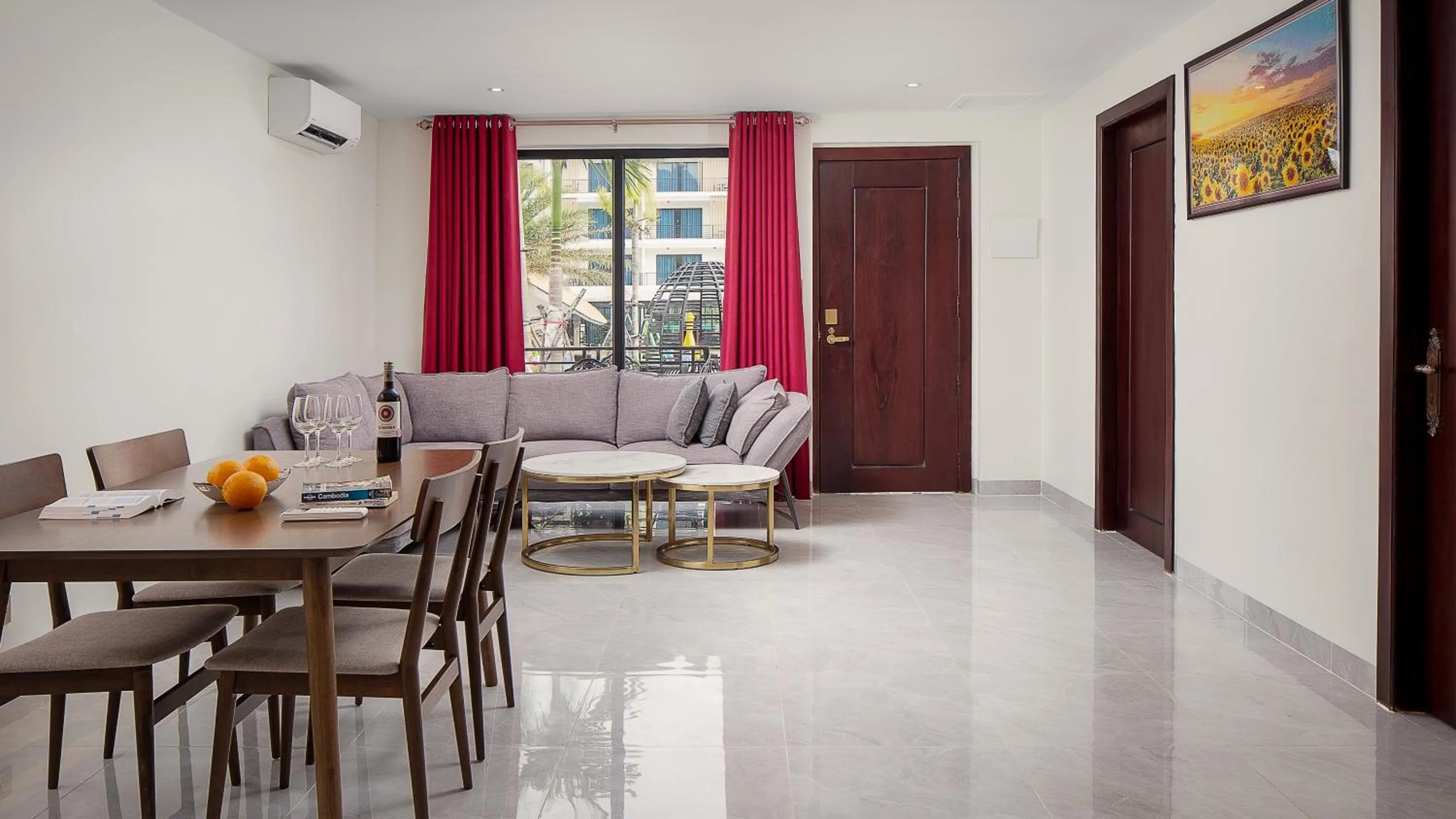 Living room in Vakara Hotel Kep