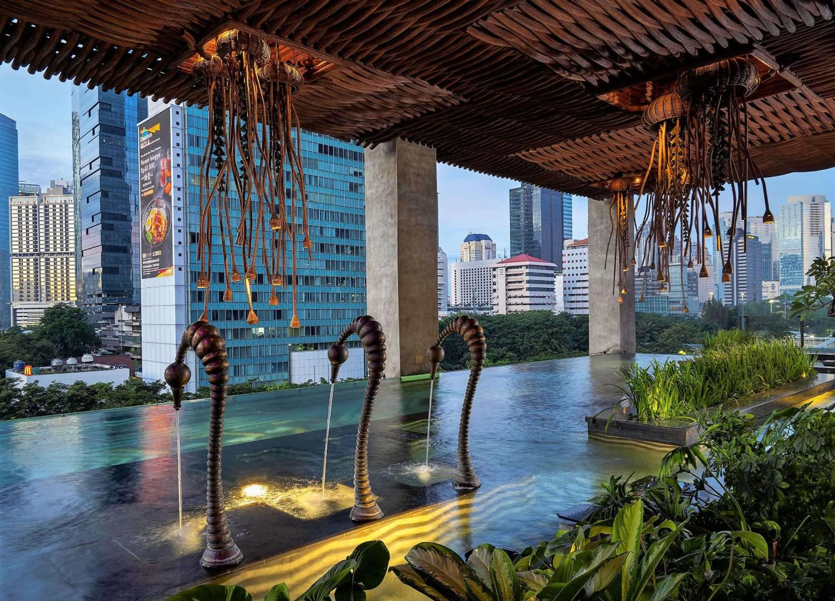 Pool view in The Orient Jakarta, a Royal Hideaway Hotel