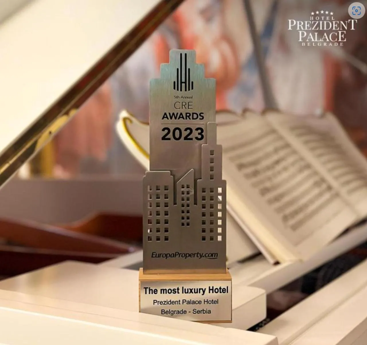 Certificate/Award in Prezident Palace Belgrade - Adults Only