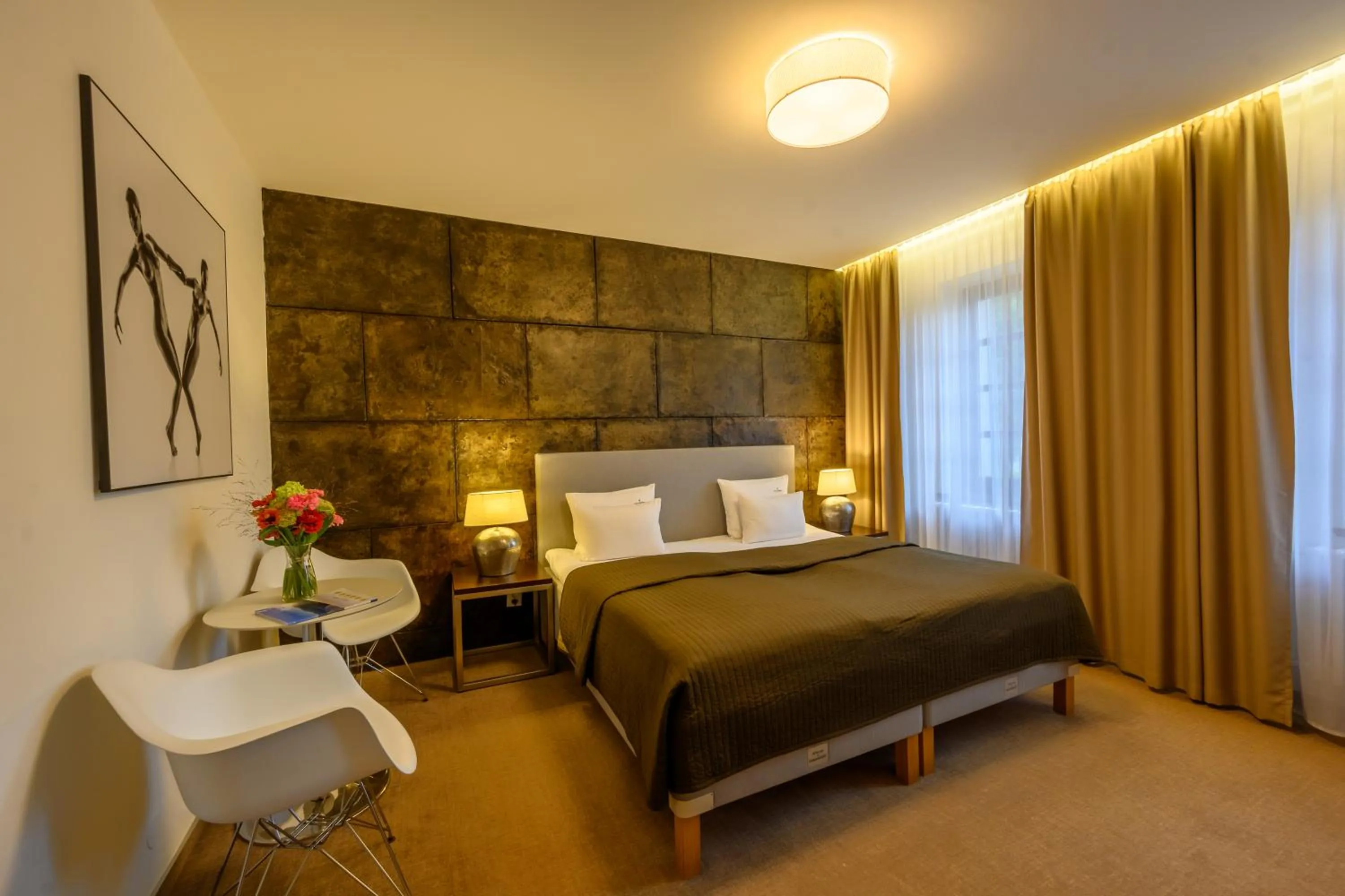 Bed in Hotel Bedriska Wellness Resort & Spa