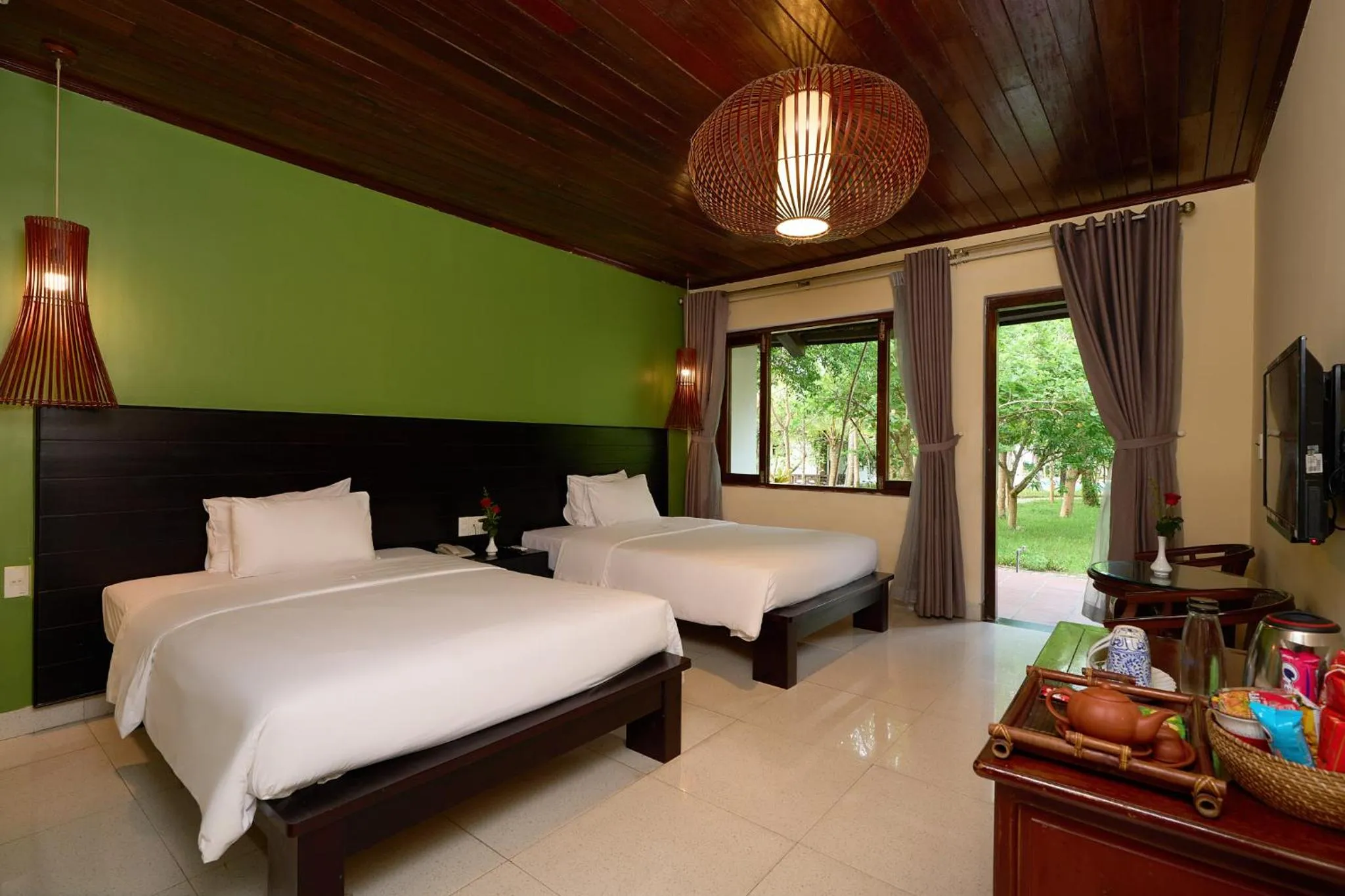 Bed in Lang Co Beach Resort