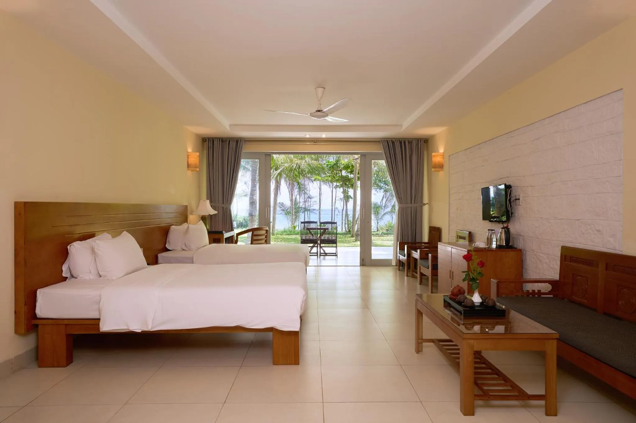 Bed in Lang Co Beach Resort