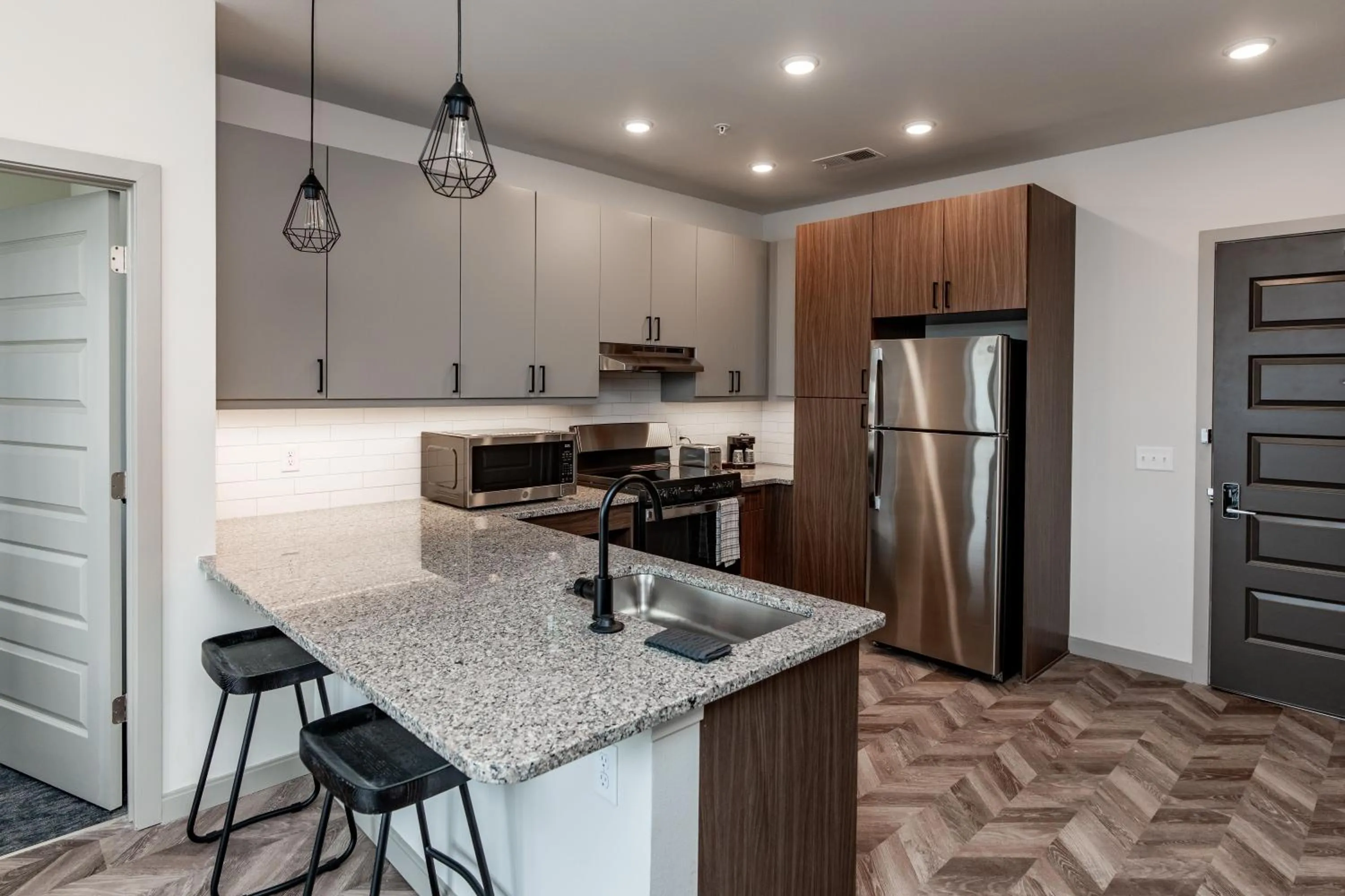 Kitchen or kitchenette in Yugo Guest Suites