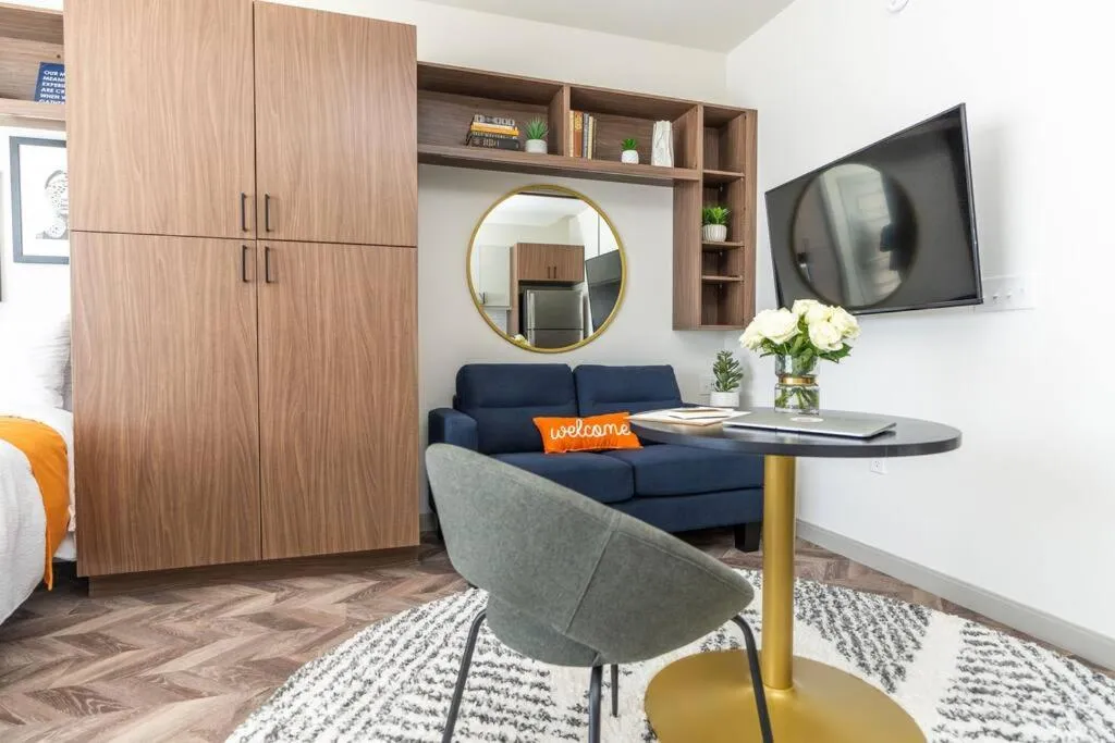 Seating area in Yugo Guest Suites