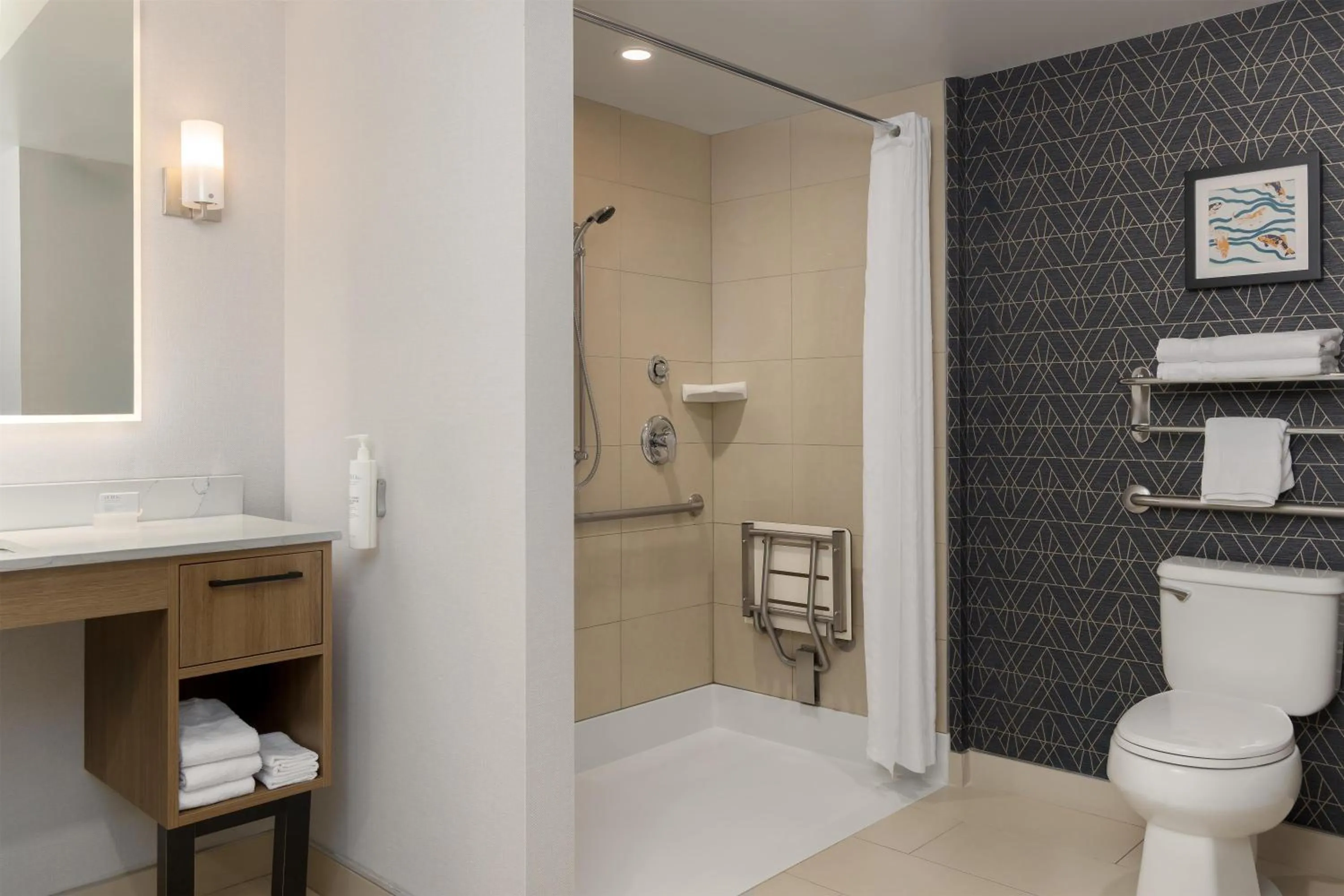 Bathroom in Homewood Suites by Hilton Toronto-Ajax