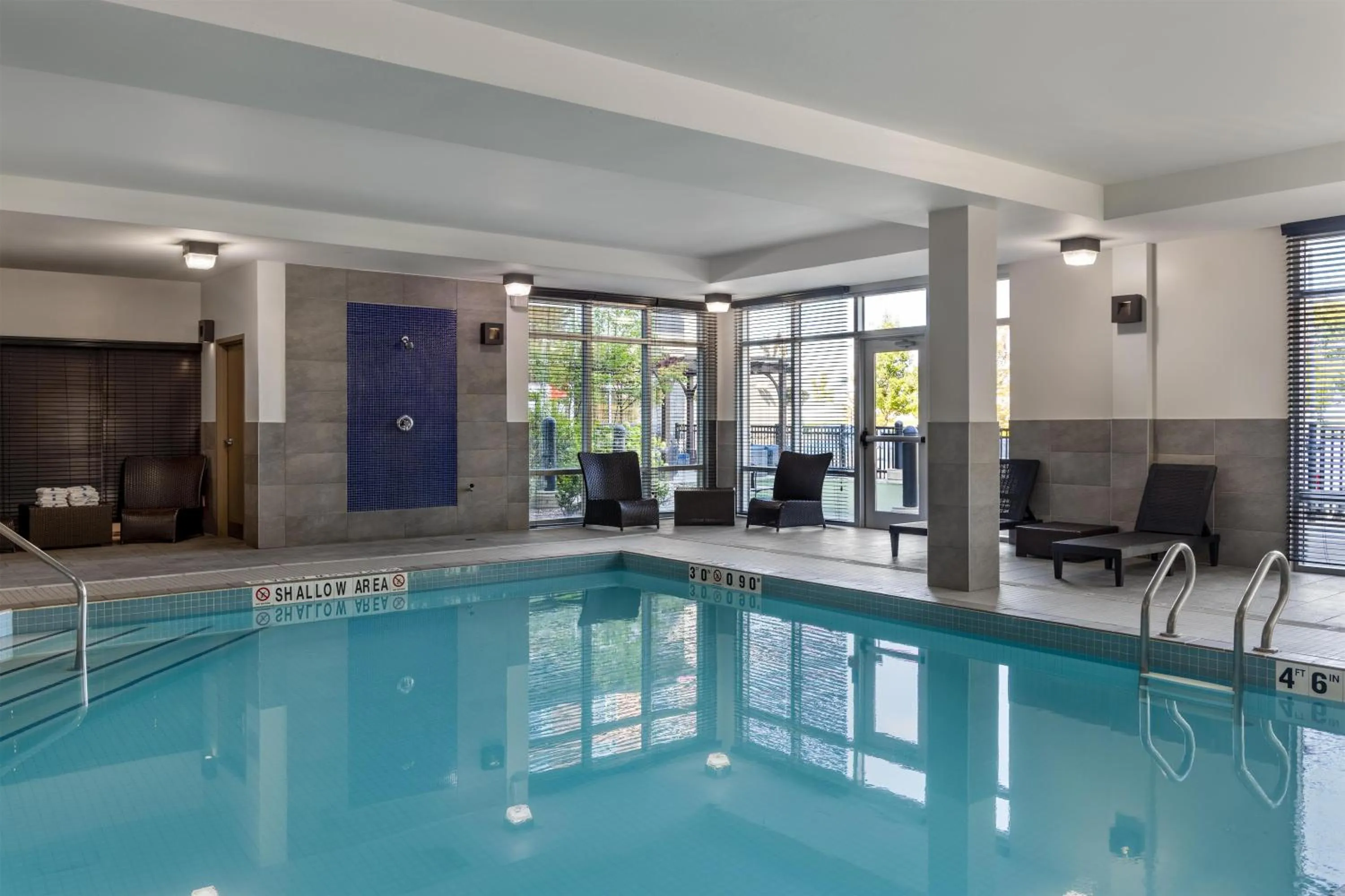 Pool view in Homewood Suites by Hilton Toronto-Ajax