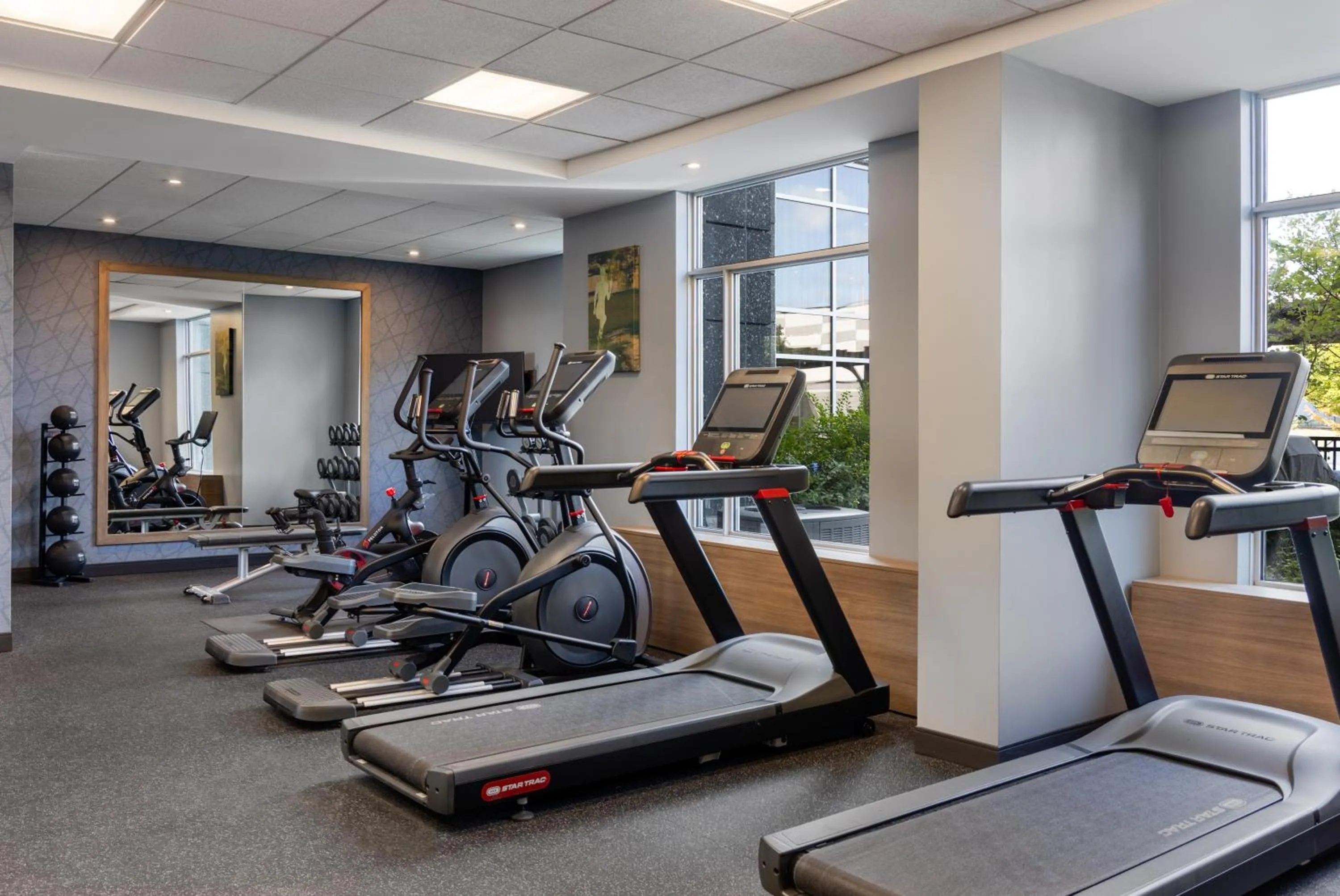 Fitness centre/facilities in Homewood Suites by Hilton Toronto-Ajax