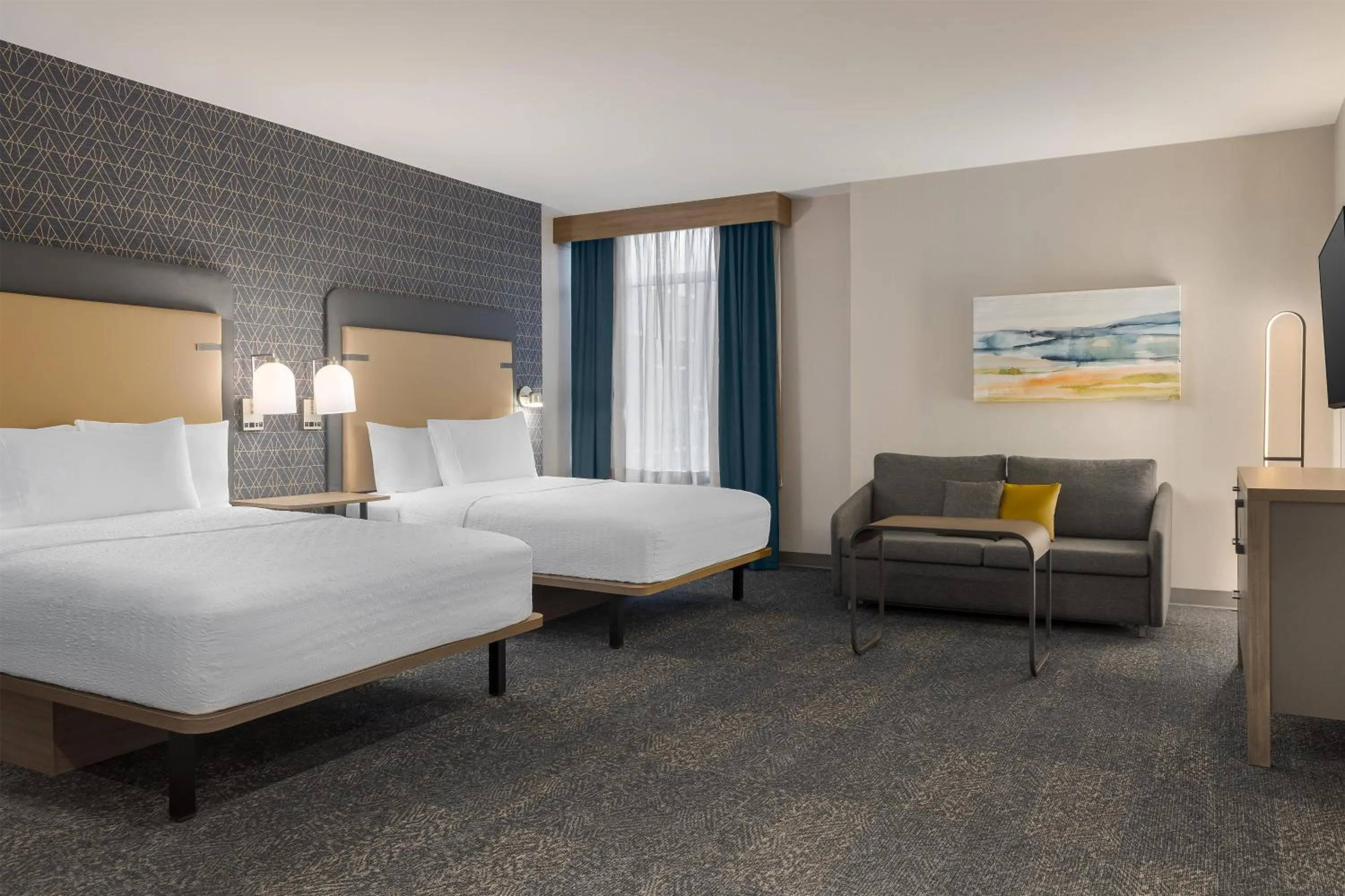 Bed in Homewood Suites by Hilton Toronto-Ajax