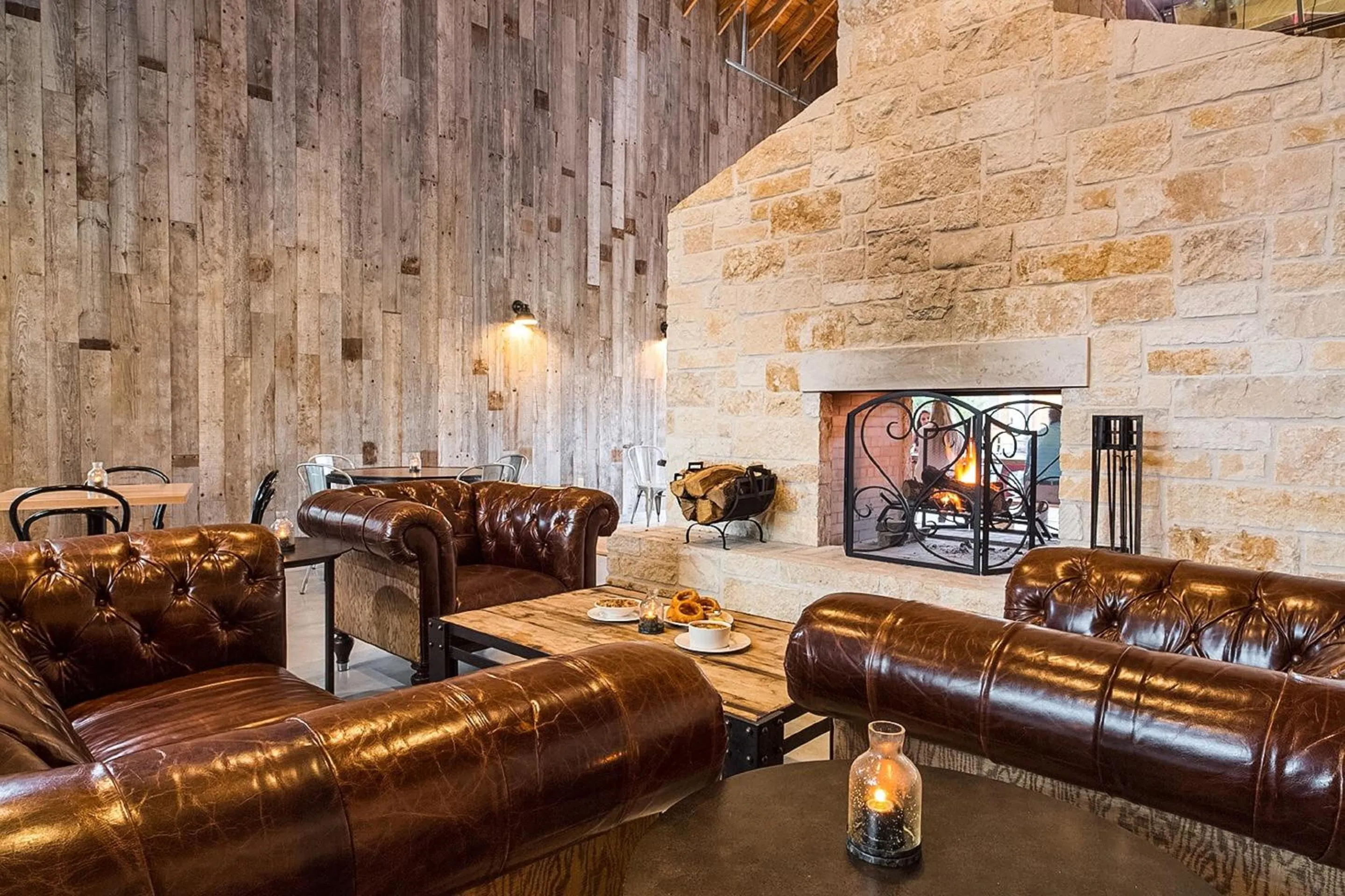 Seating area in Lone Star Court, by Valencia Hotel Collection