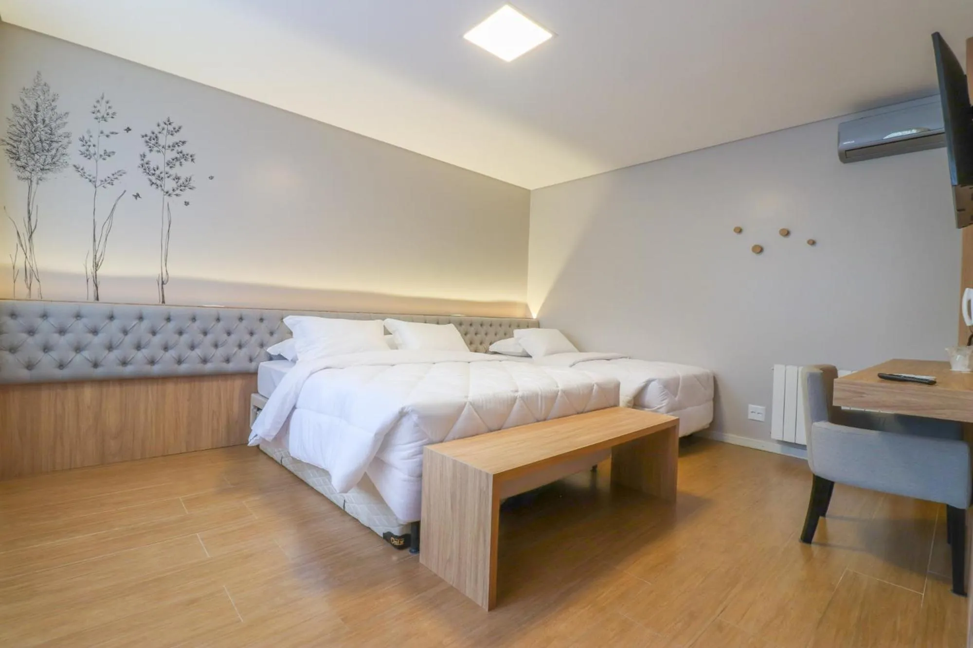 Bed in Pousada Bella Viena