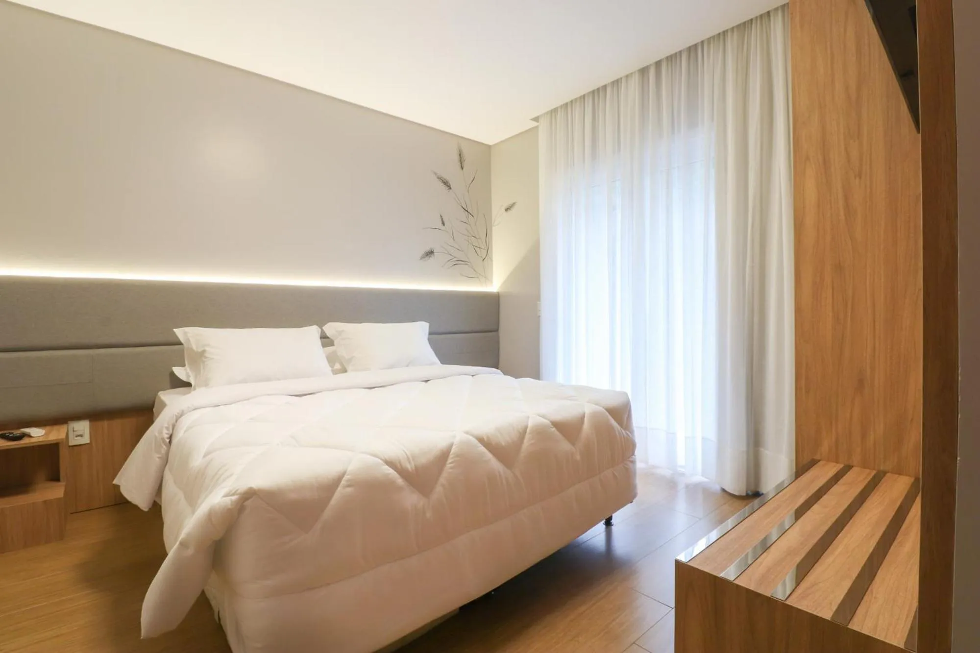 Bed in Pousada Bella Viena