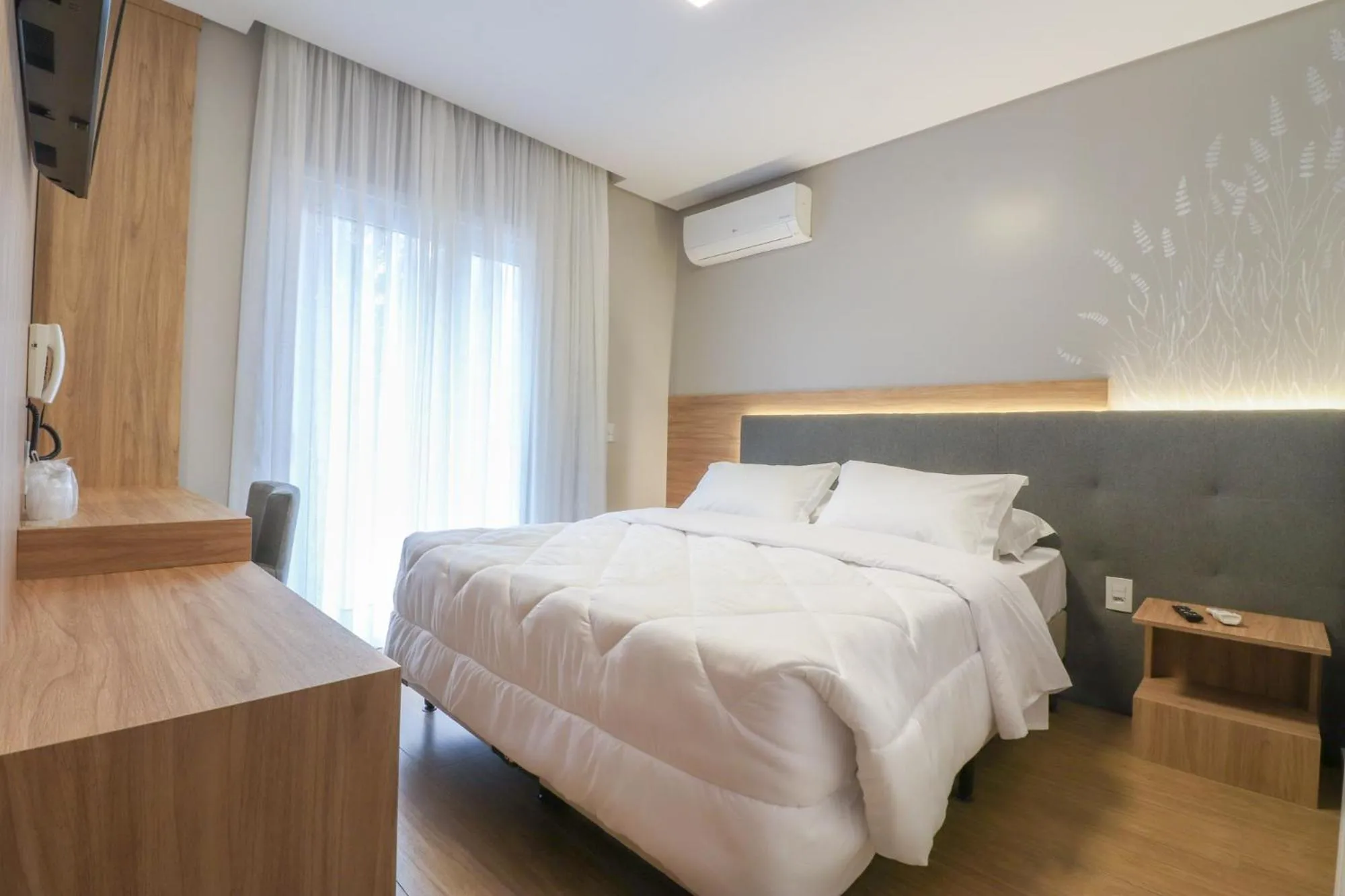 Bed in Pousada Bella Viena