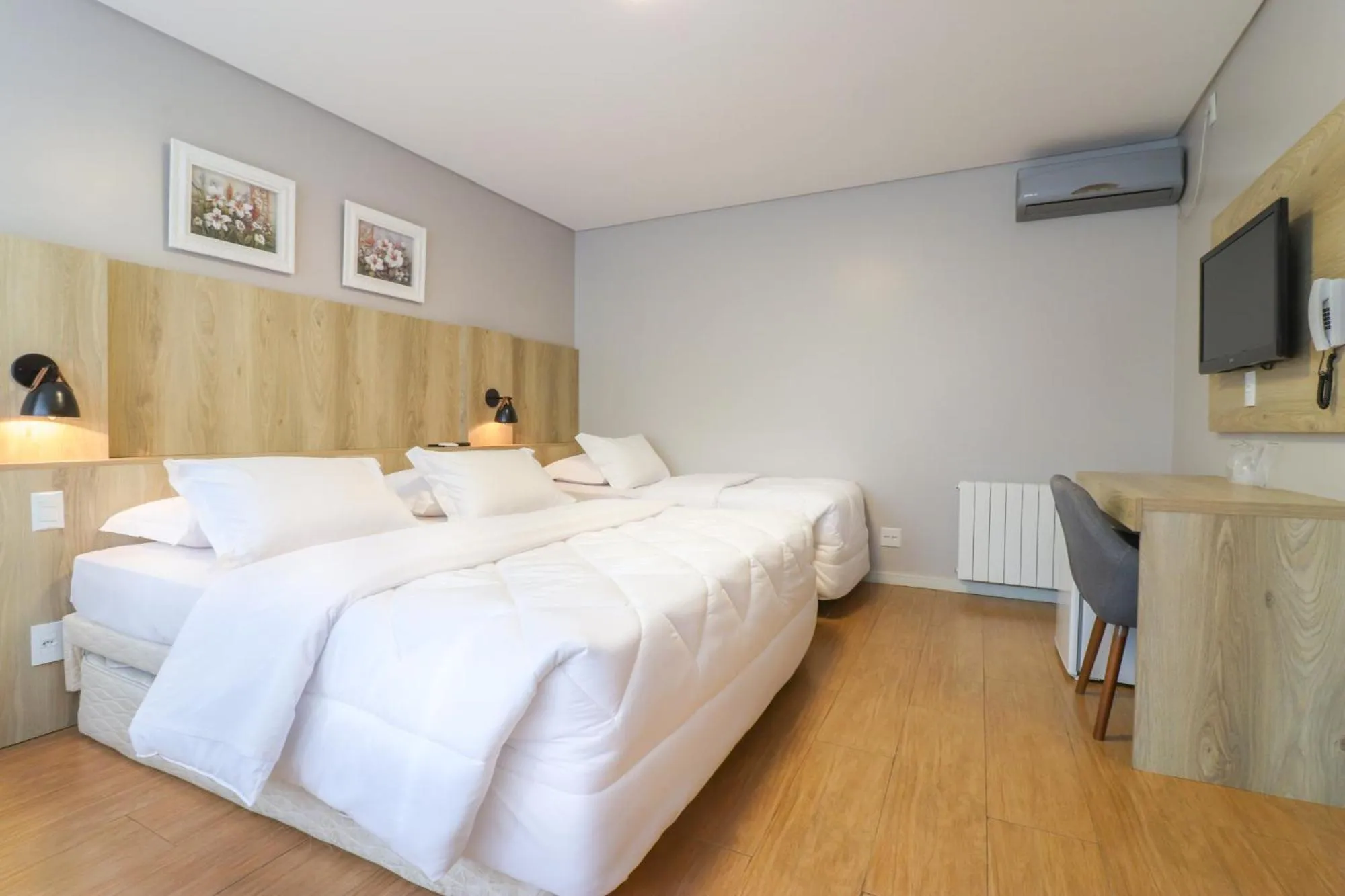 Bed in Pousada Bella Viena