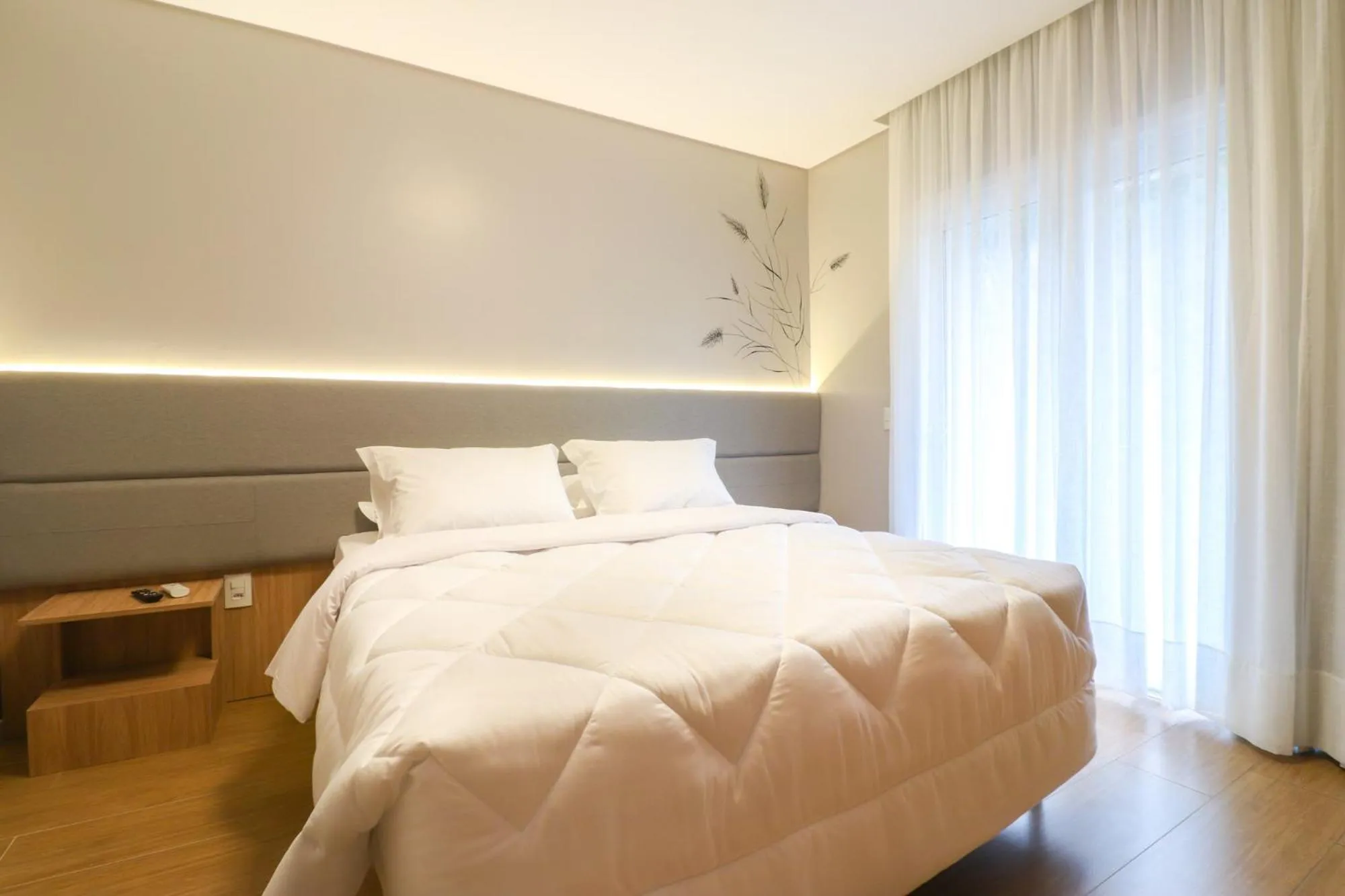 Bed in Pousada Bella Viena