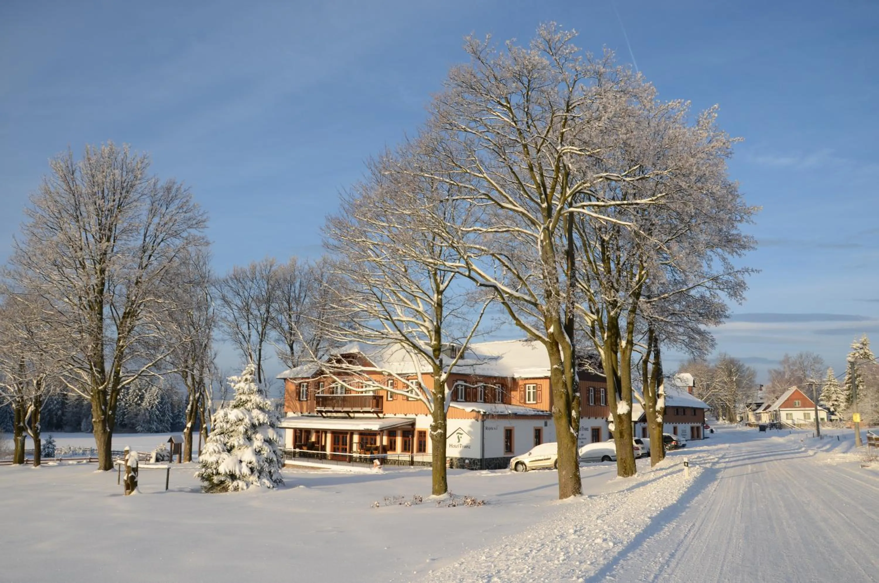 Property building in Hotel Franz