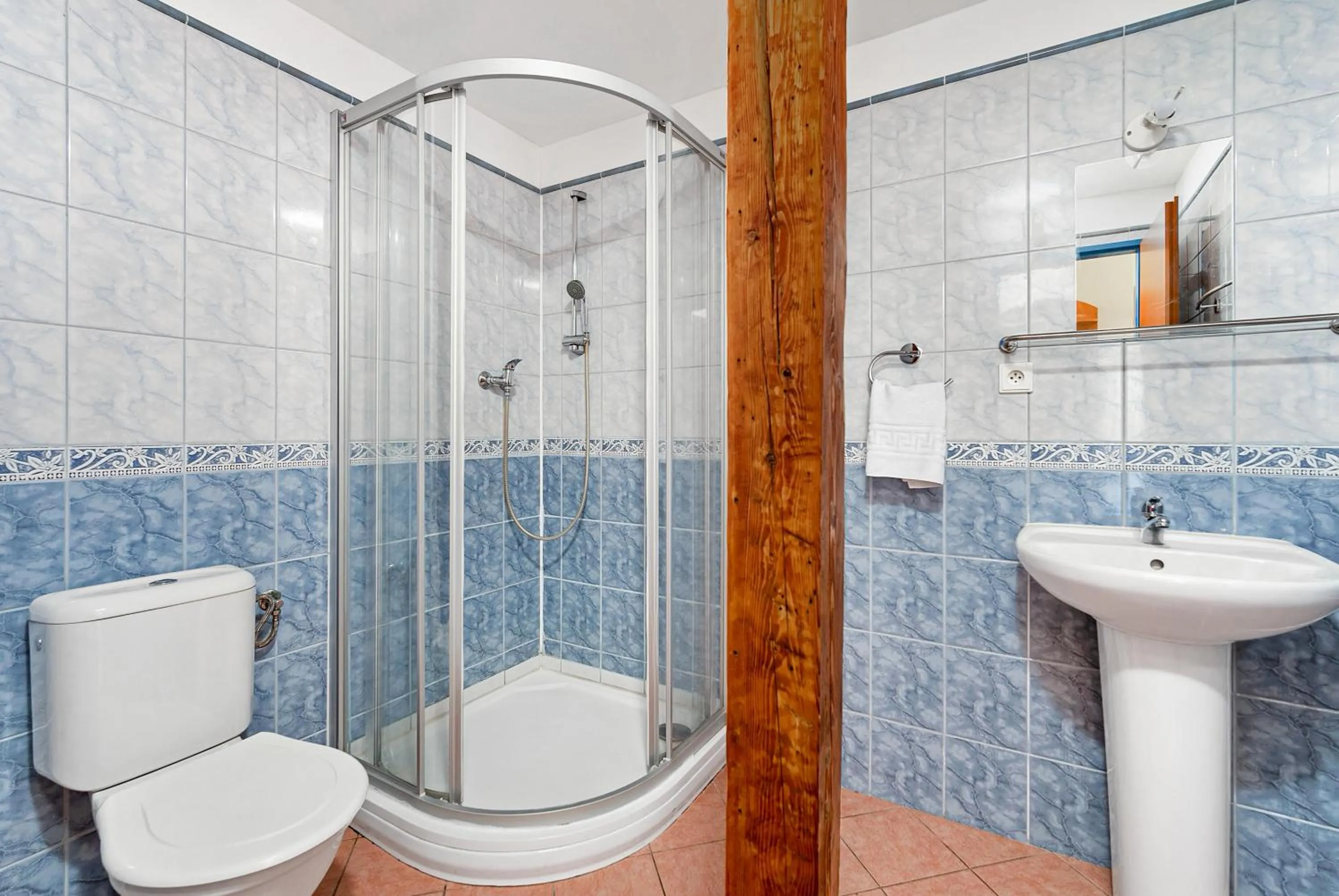 Shower in Hotel Franz