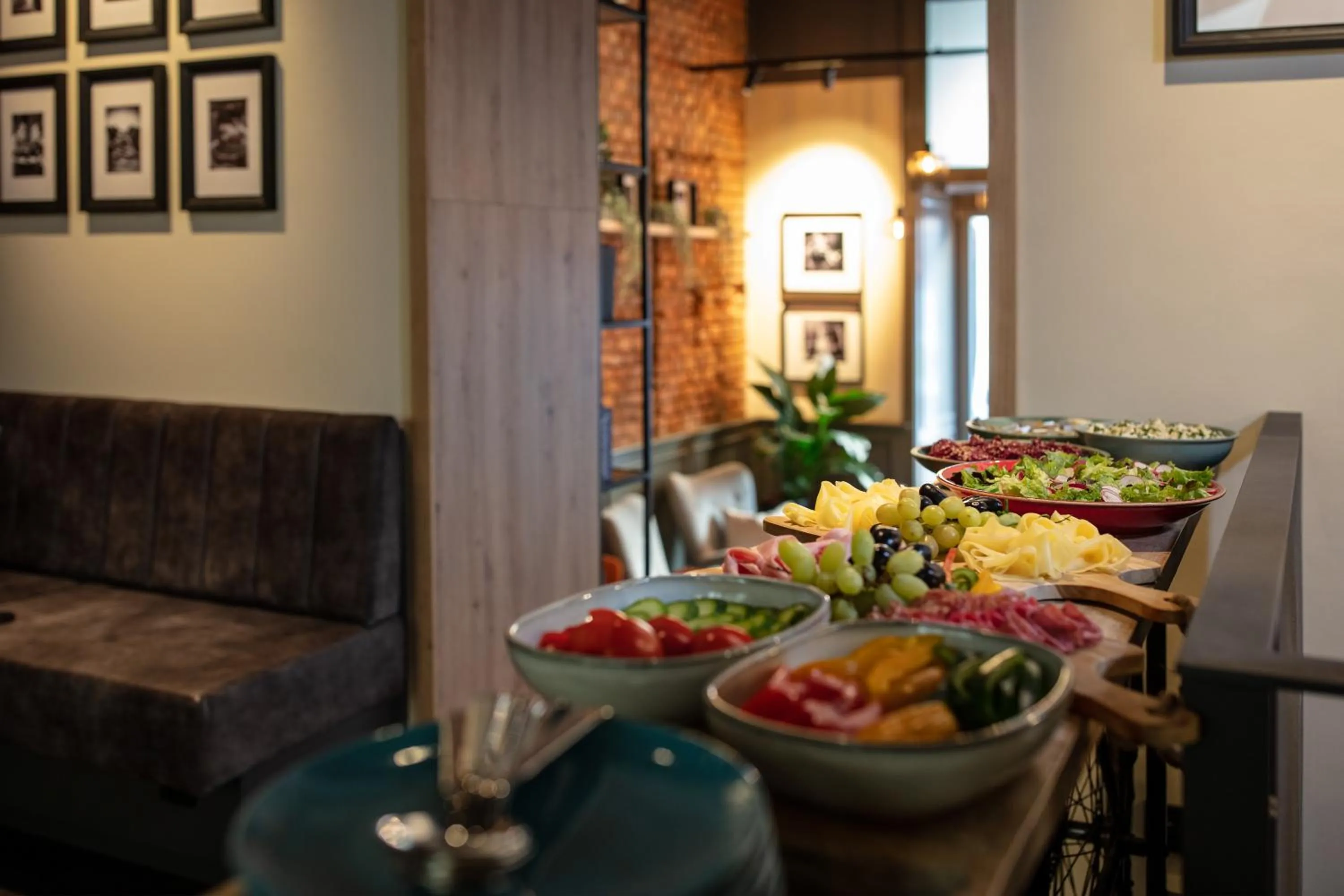 Buffet breakfast in THE MANES Boutique Hotel Prague