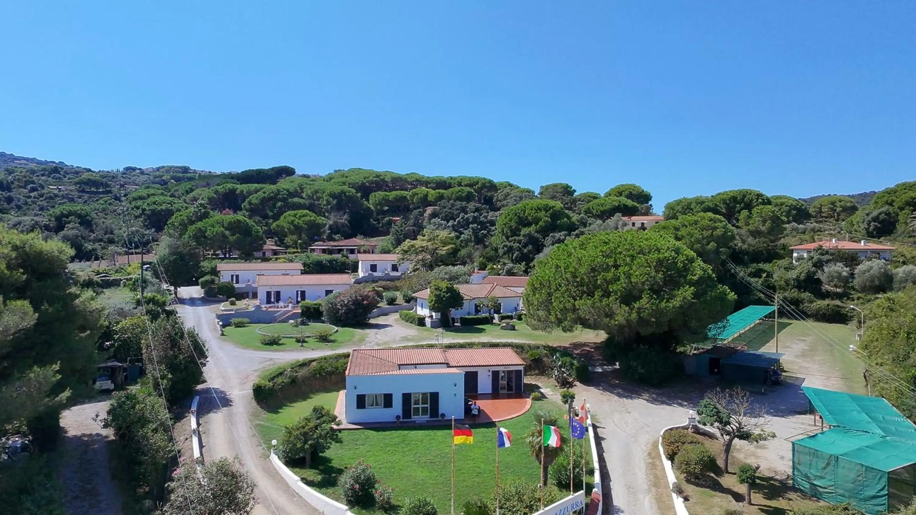 Bird's eye view in Baia Azzurra