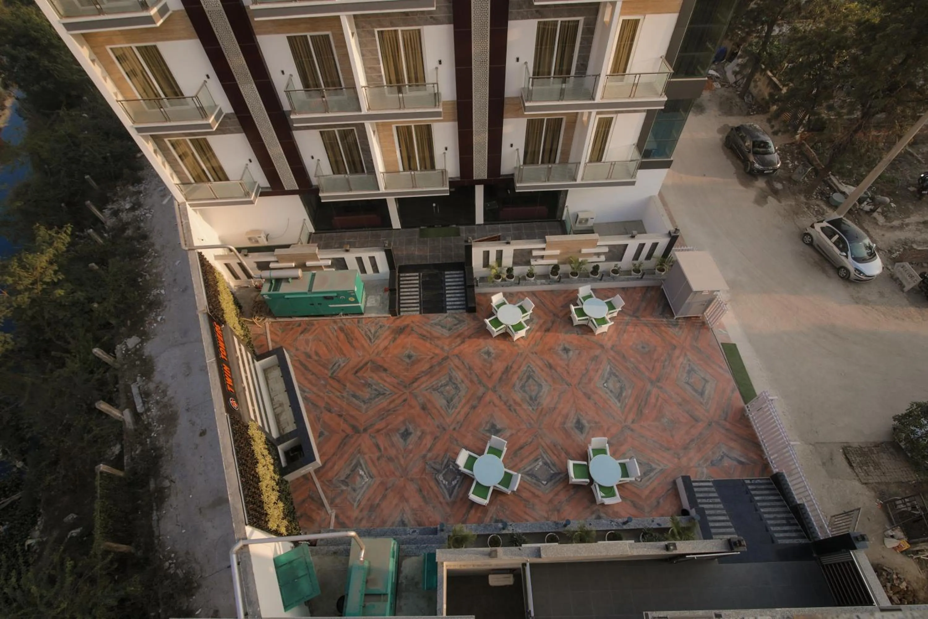 Bird's eye view in Twin Towers