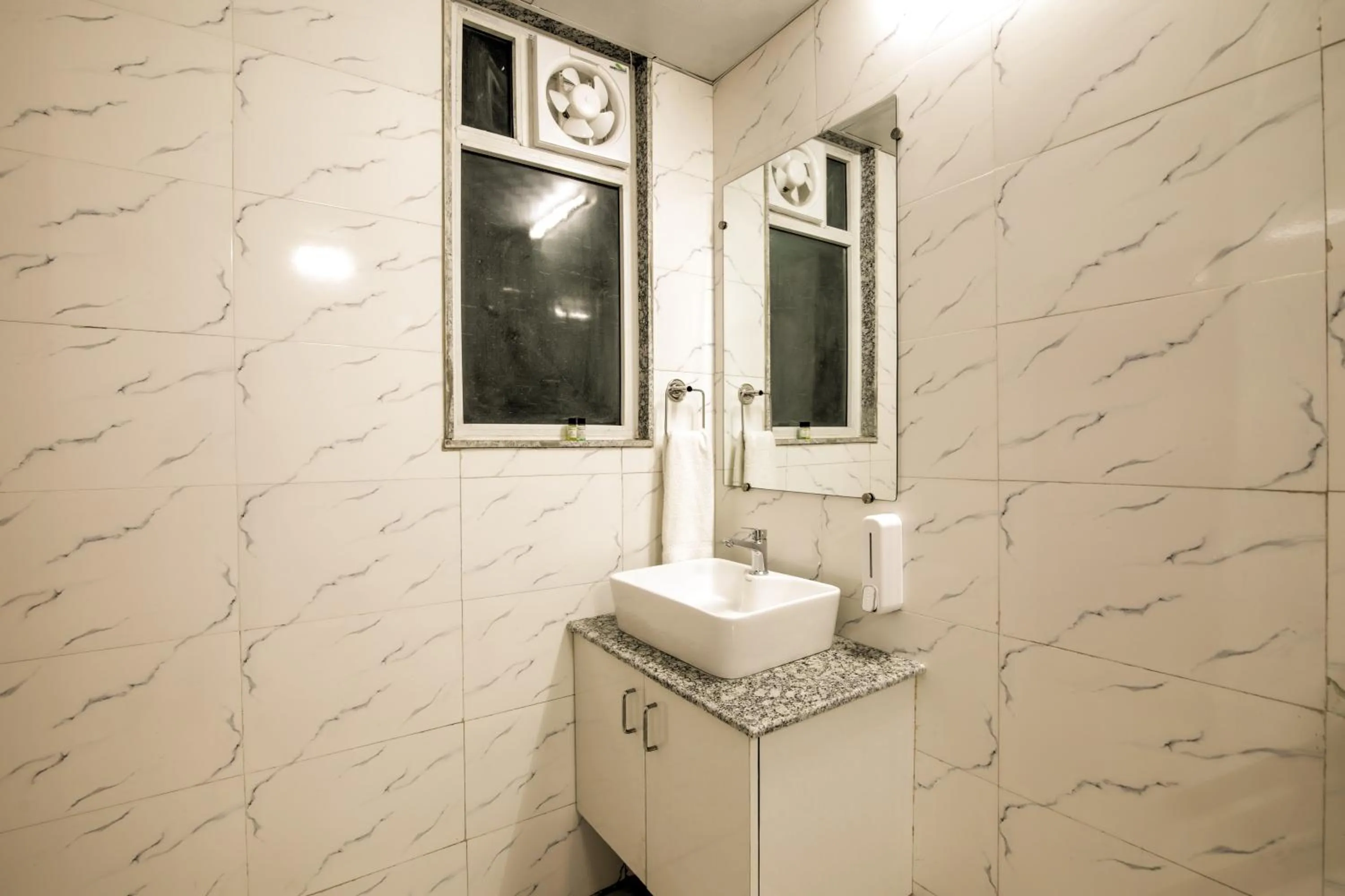 Bathroom in Twin Towers