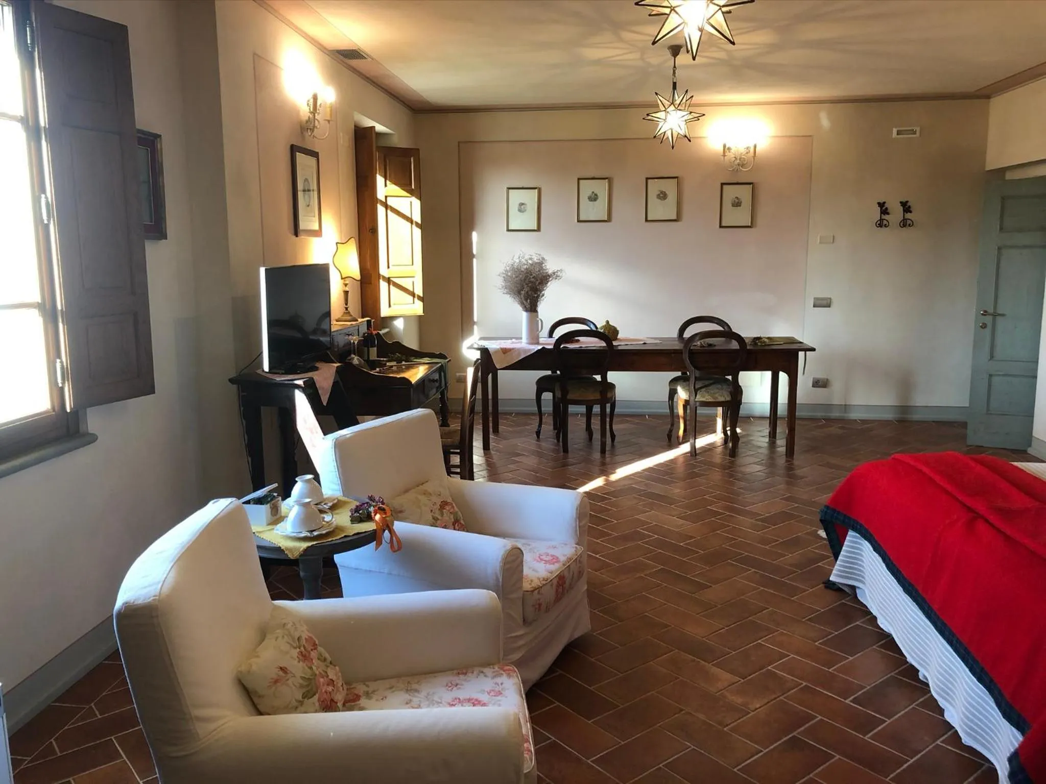 Bedroom, Bed in La Cantina Relais - Fattoria Il Cipresso