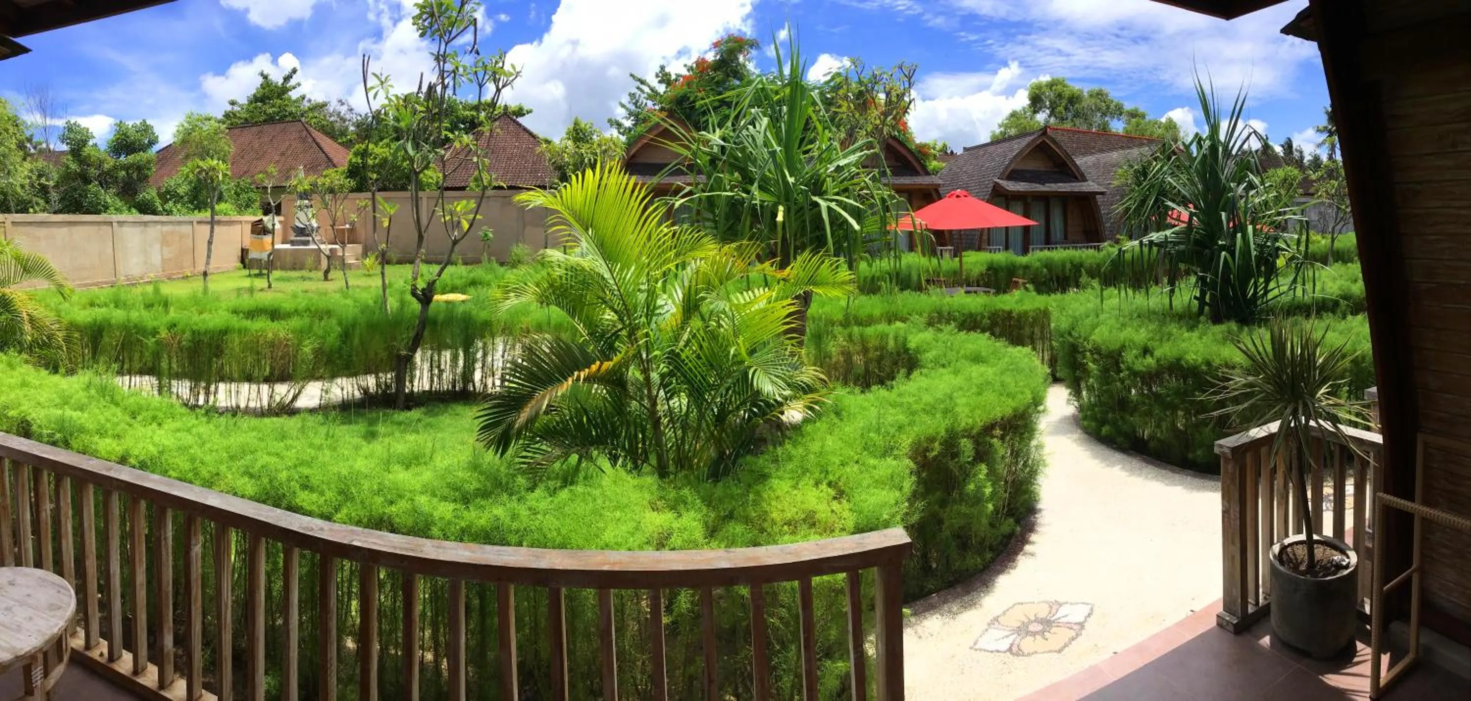 Garden view in Maruti Beach Club