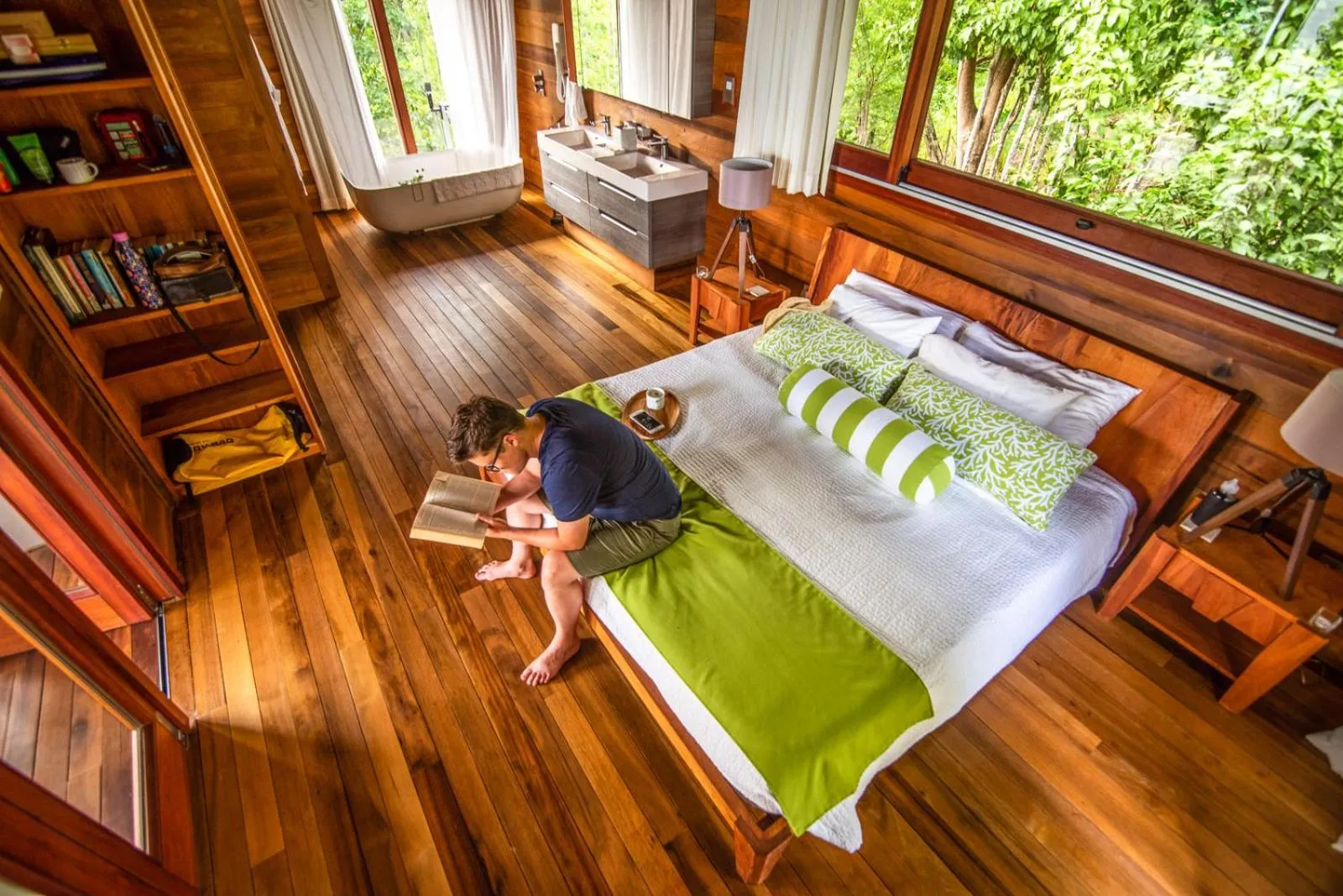 People, Bed in Secret Bay